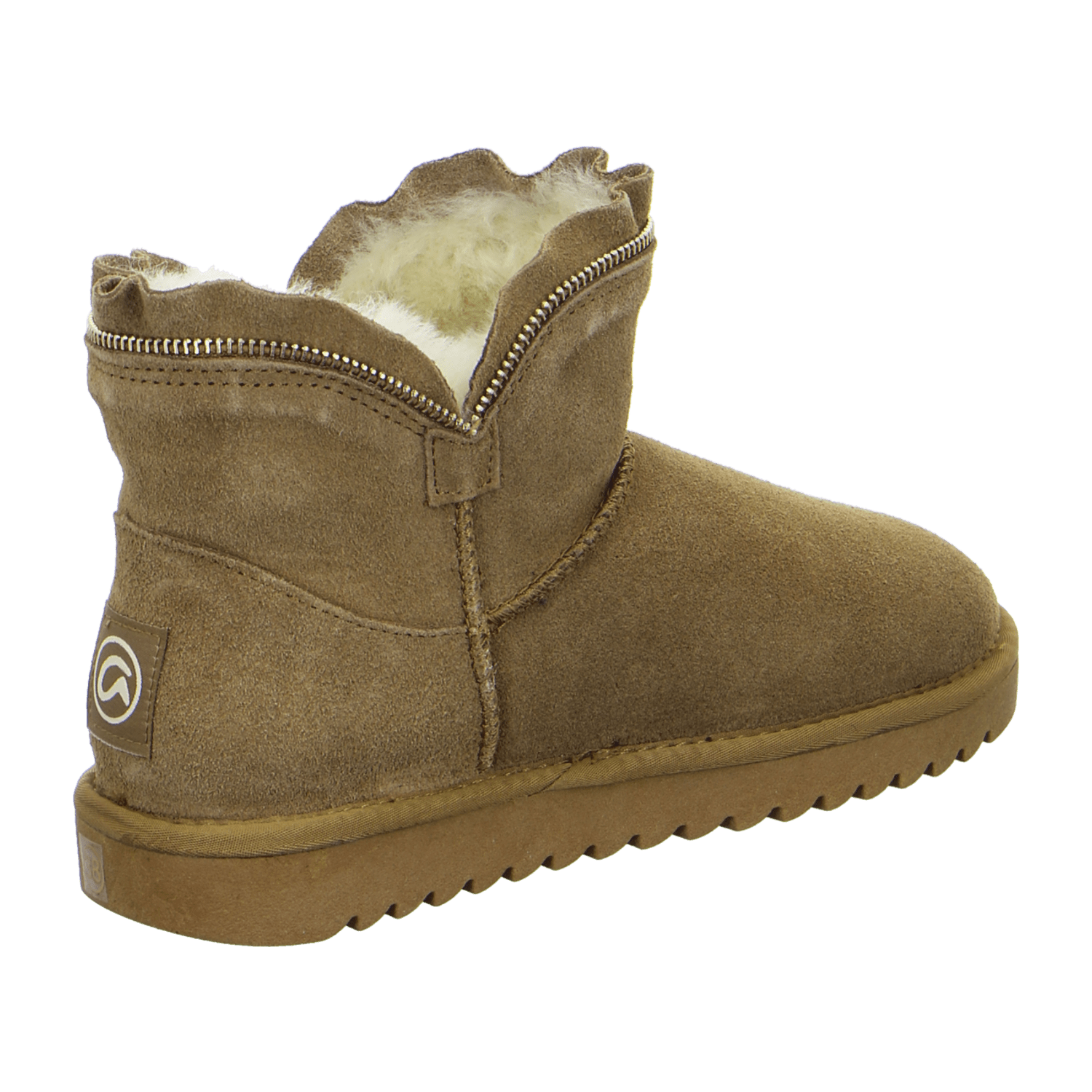 ARA ALASKA Women's Brown Smooth Leather Winter Boots with Warm Lining and Pull-On Closure