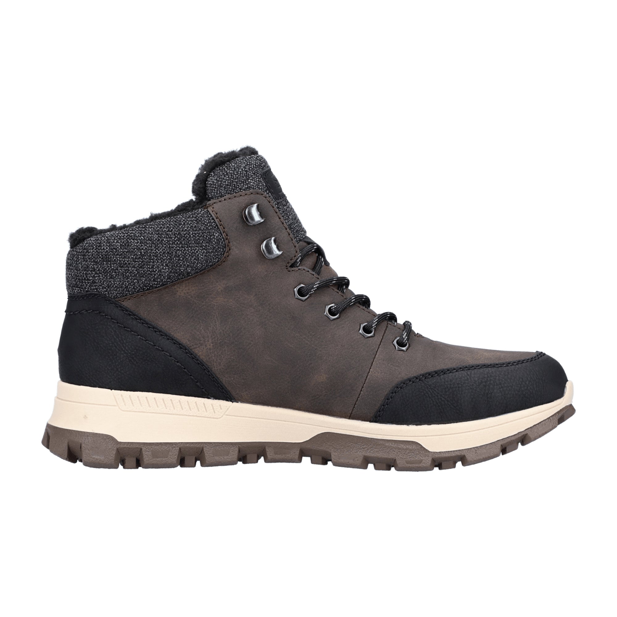 Rieker Brown Waterproof Winter Boots with Warm Lining and Functional Membrane