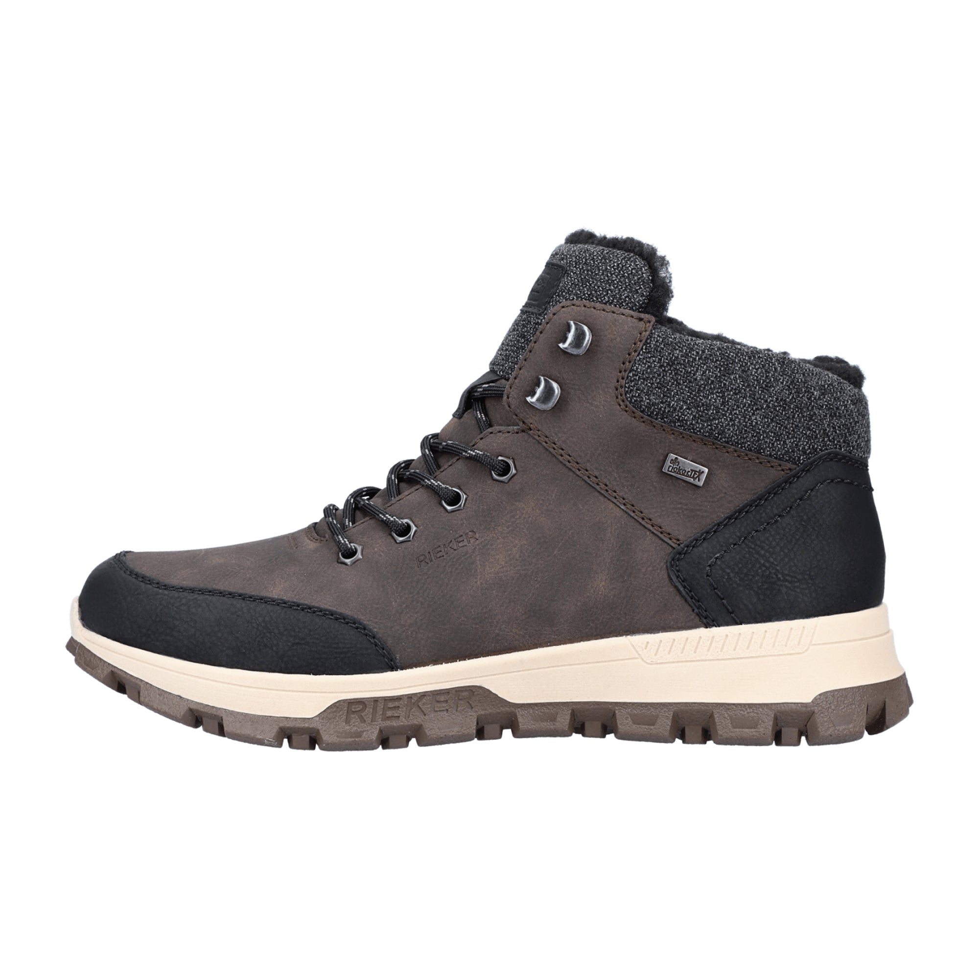 Rieker Brown Waterproof Winter Boots with Warm Lining and Functional Membrane