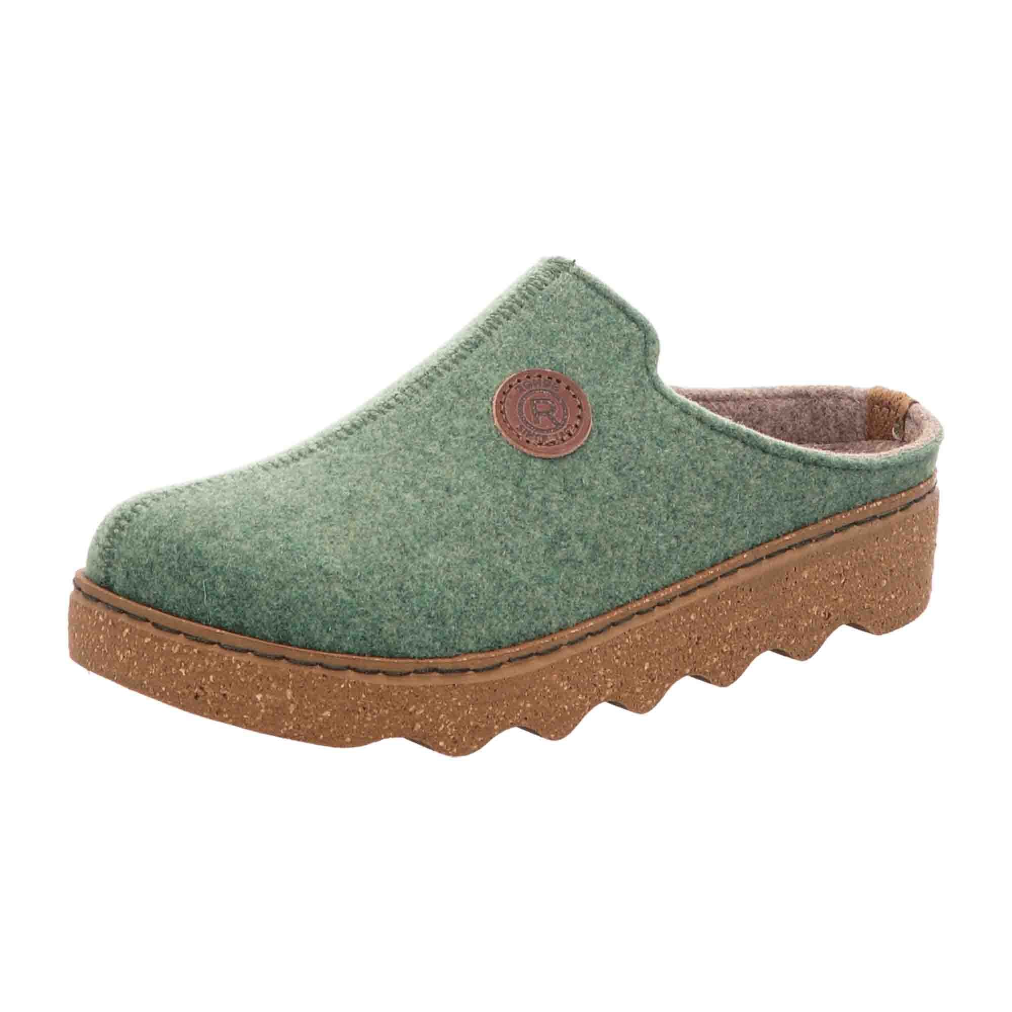 Rohde Giessen 60 Green Women's Slip-On Shoes Textile Round Toe Winter