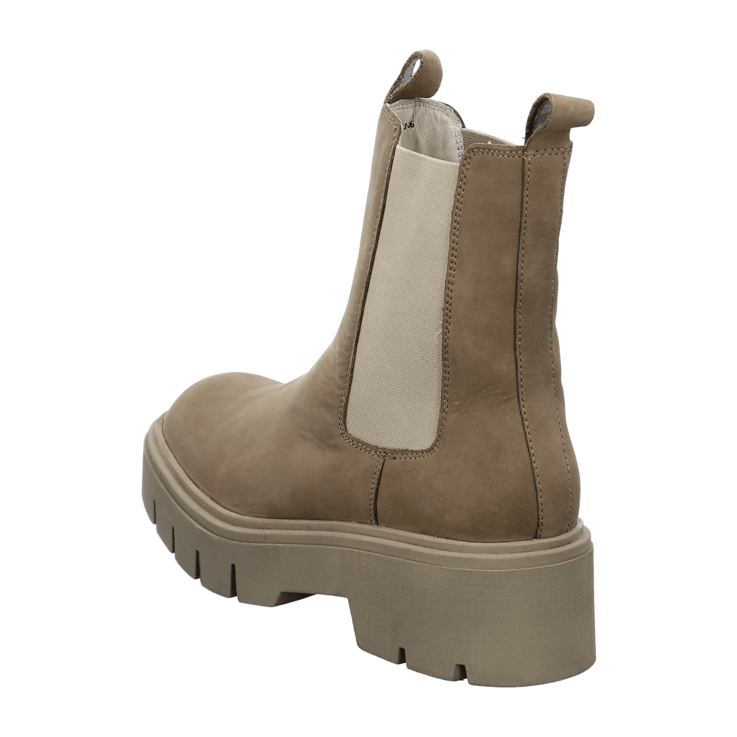 ARA STOCKHOLM Women's Beige Suede Pull-On Chelsea Boots with Round Toe