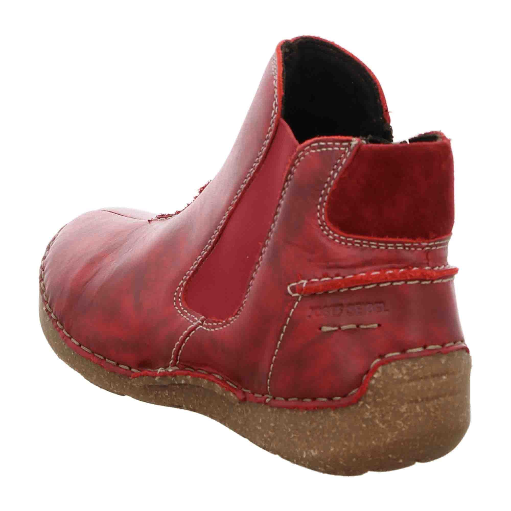 Josef Seibel Comfort Ankle Boots for Women in Red