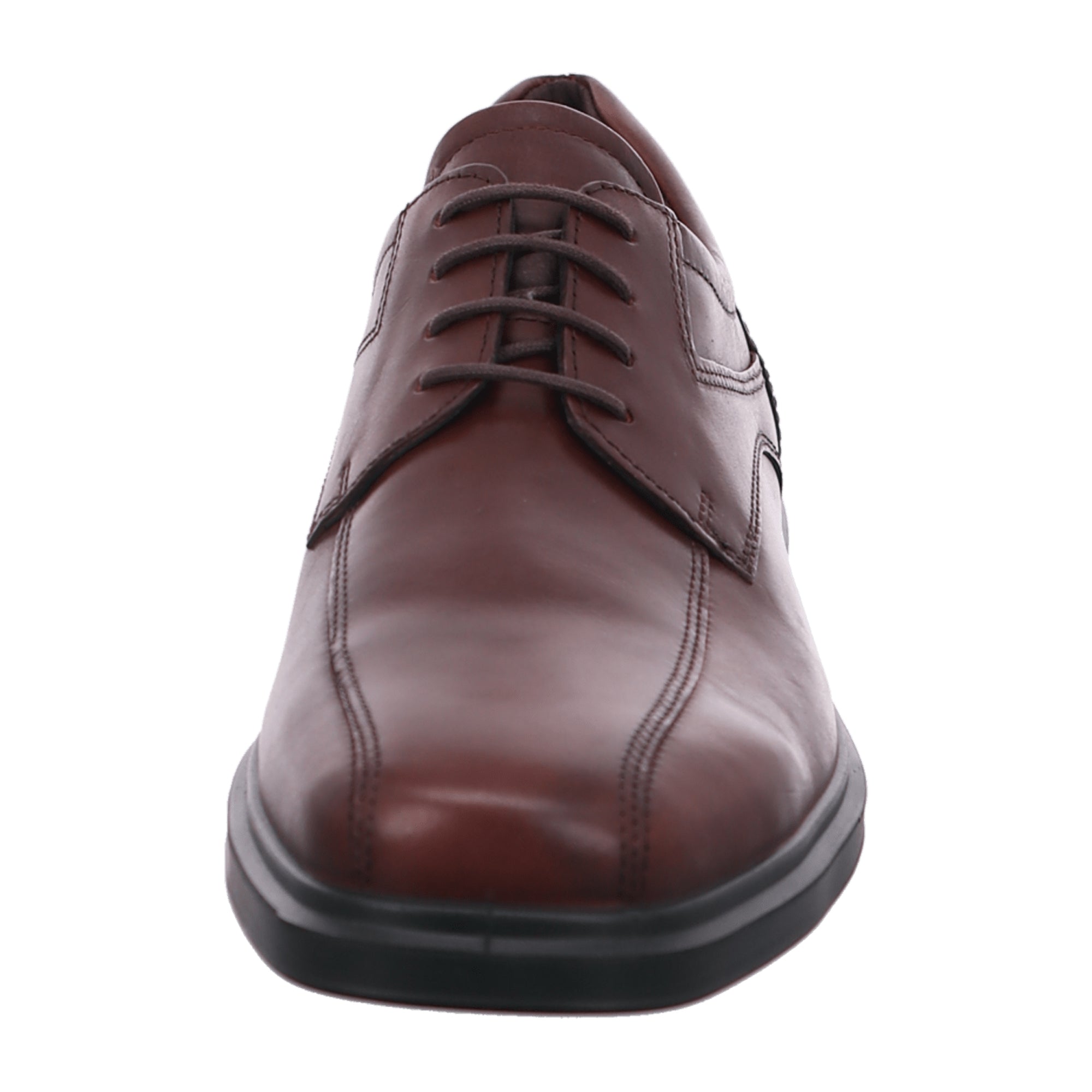Ecco Men's Brown Leather Shoes - Stylish & Durable Footwear for Young Adults