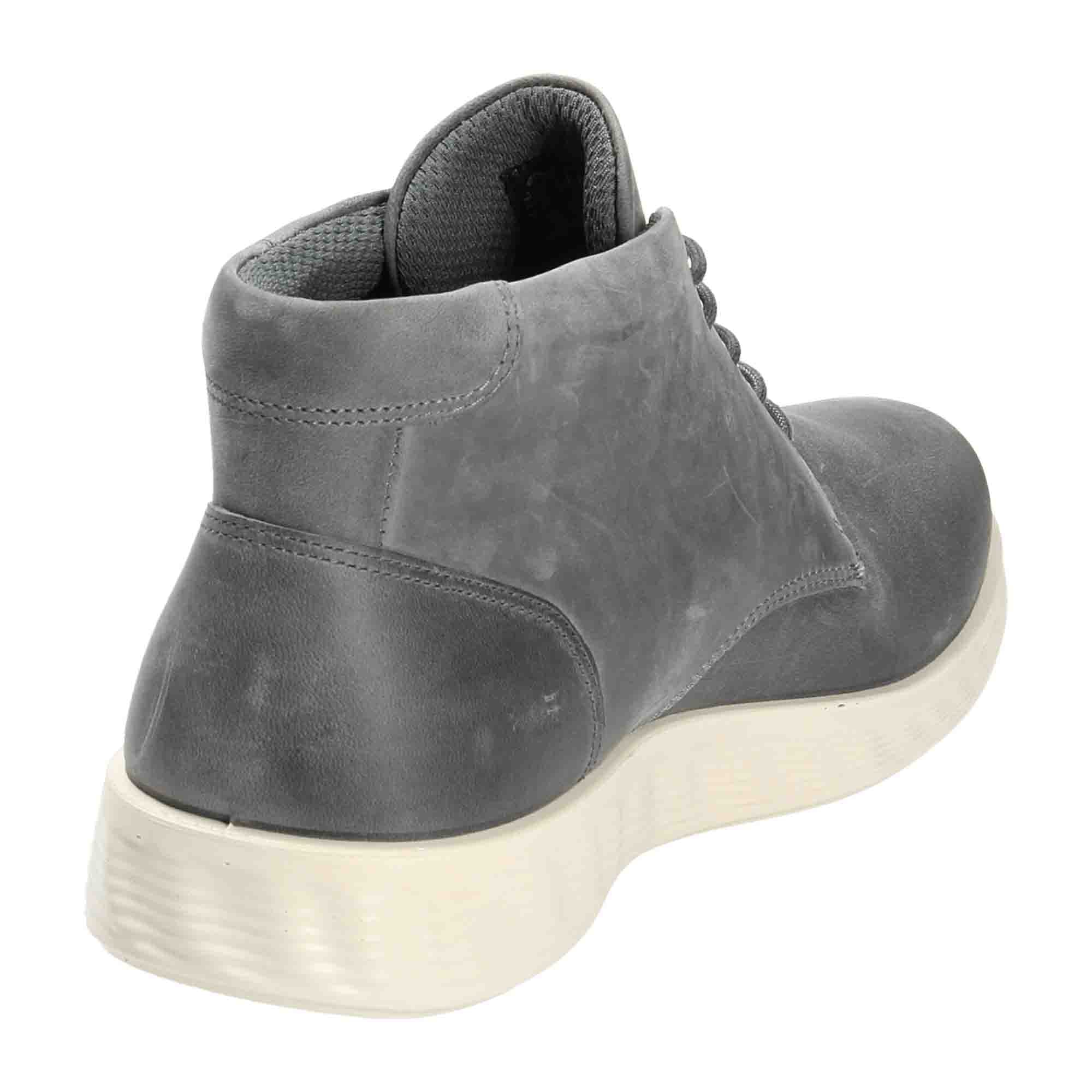 Ecco S Lite Hybrid Men's Gore-Tex Ankle Boots - Steel Gray, Waterproof and Breathable - Bartel-Shop