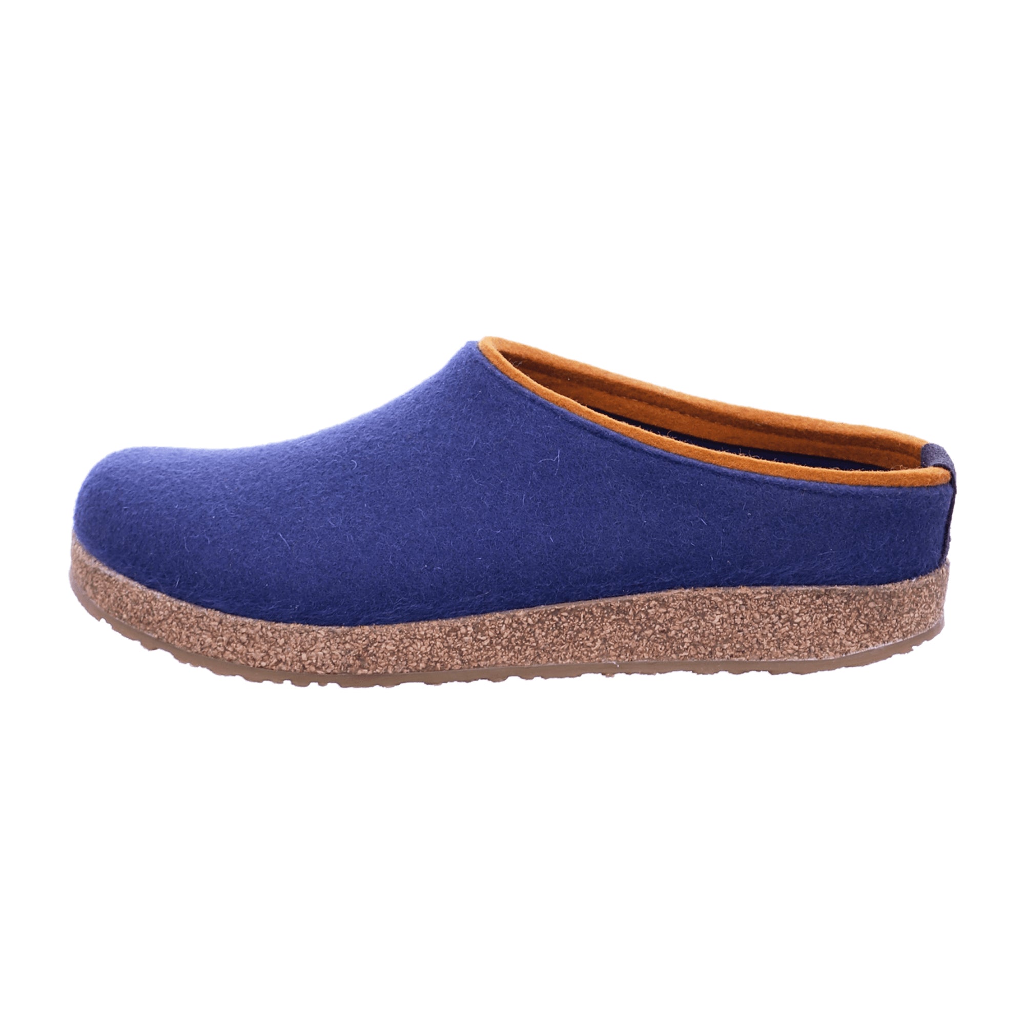 Haflinger Grizzly Kris Men's Blue Wool Clogs - Comfortable & Stylish