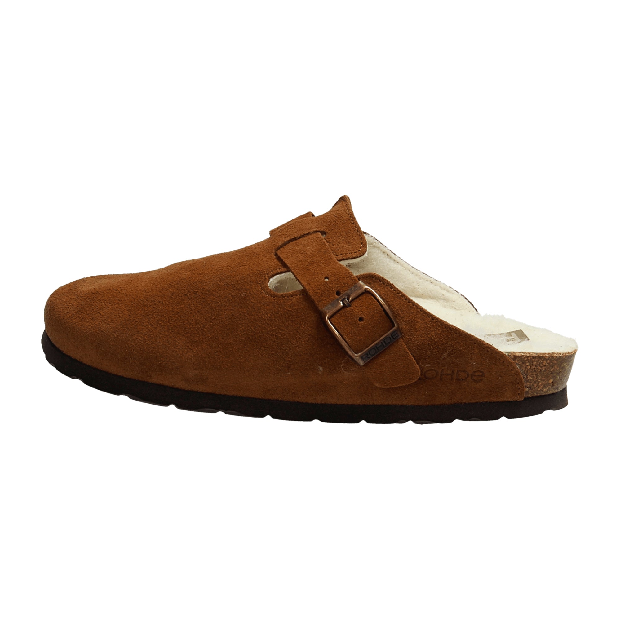 Rohde Alba Brown Women's Shoes Suede Flat Round Toe Fall Winter