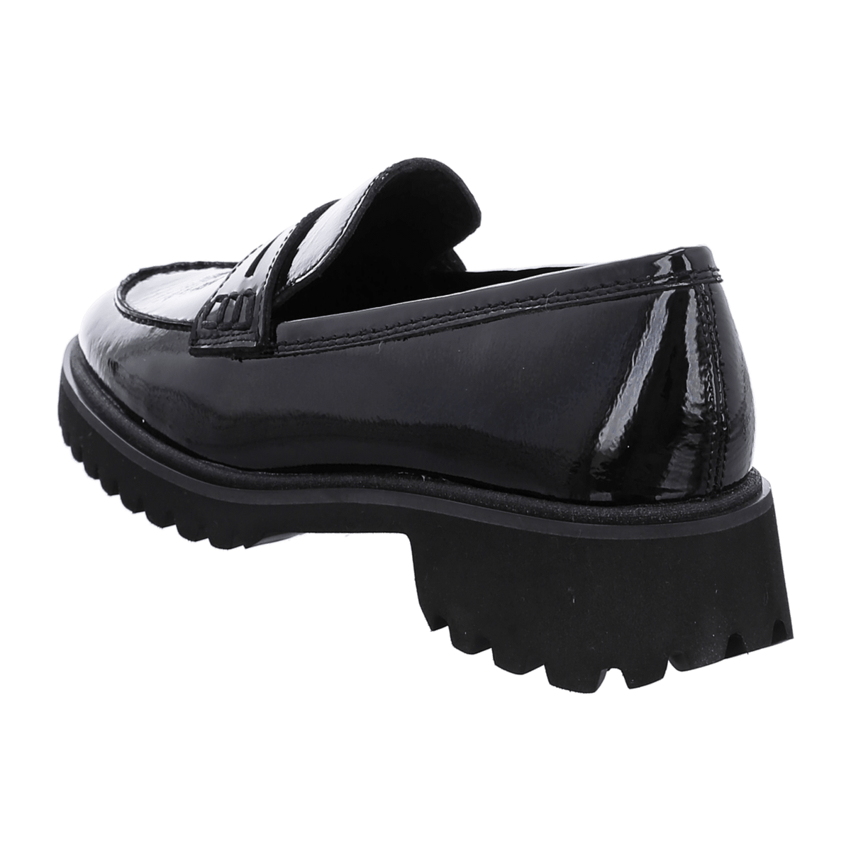ARA KENT KENT 2 Women's Slip-On Loafers in Black Patent Leather with Round Toe