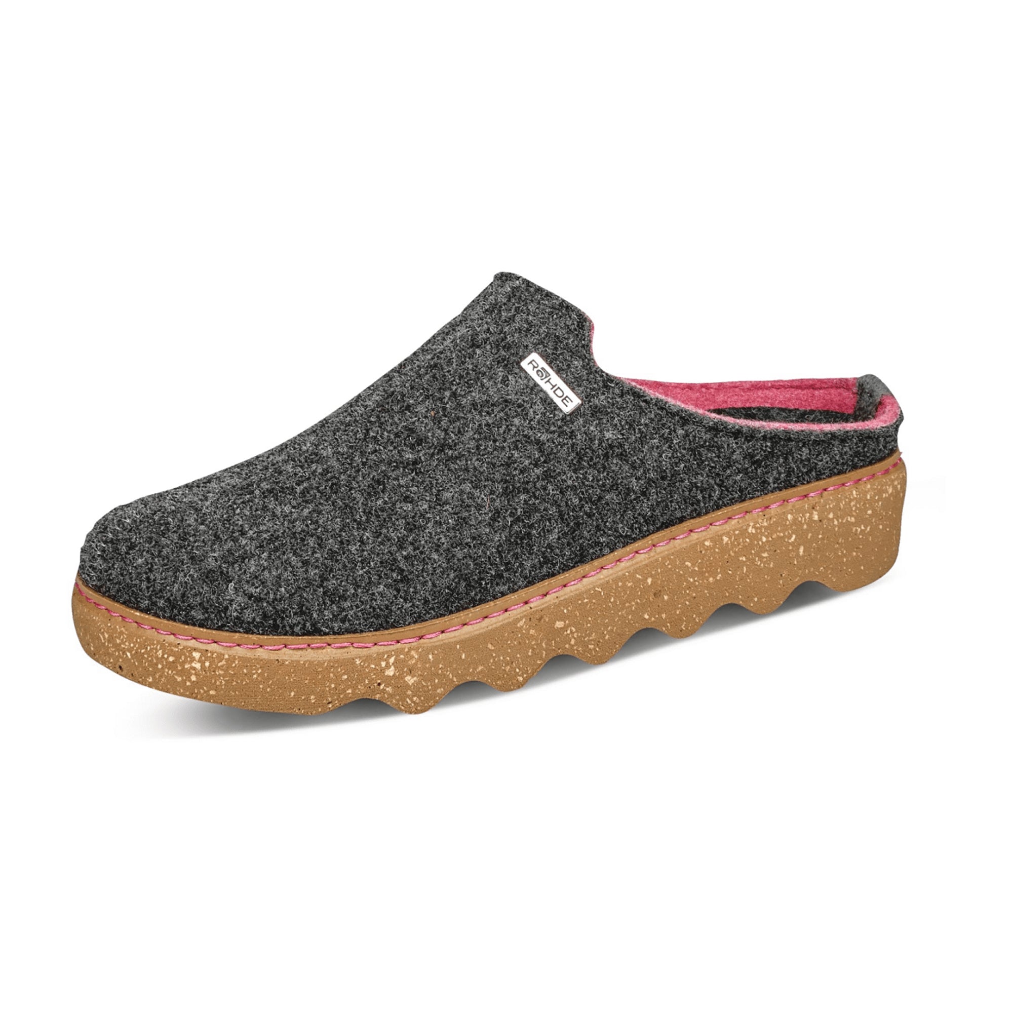Rohde Foggia D Women's Grey Flat Shoes for Fall and Winter