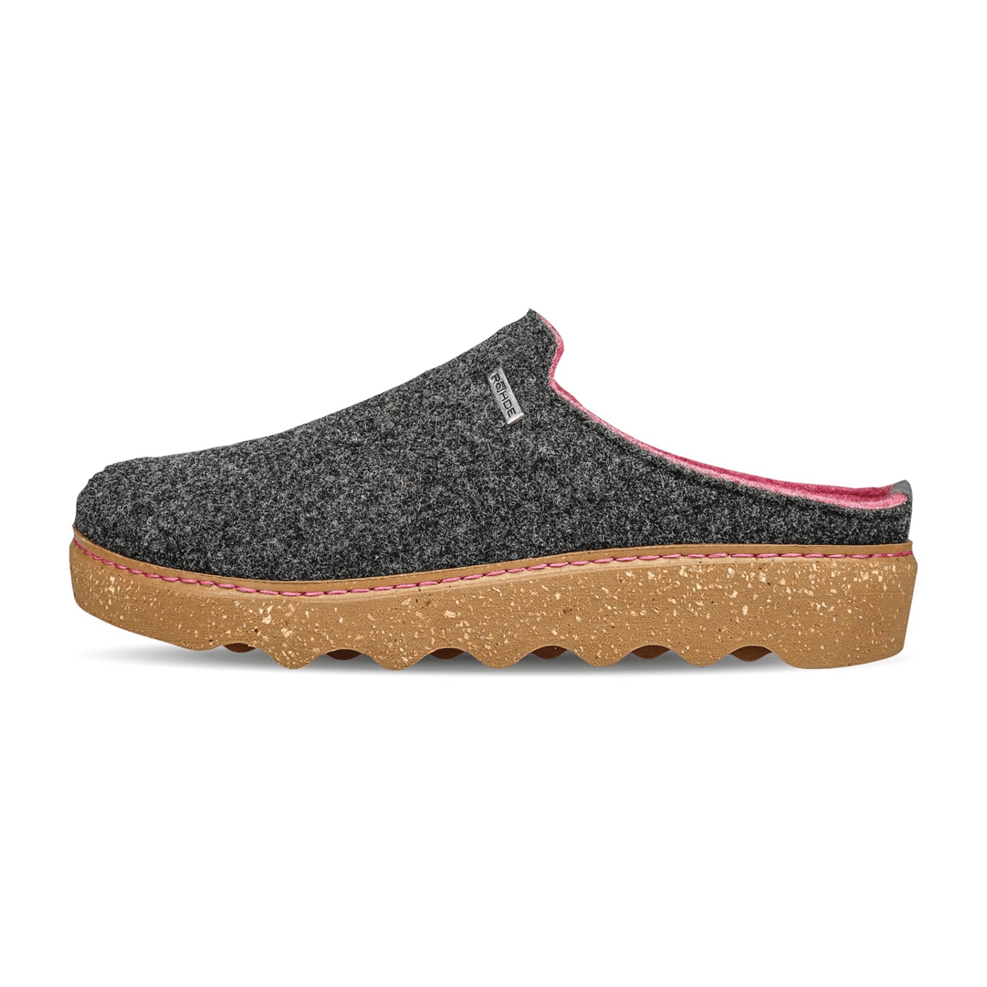 Rohde Foggia D Women's Grey Flat Shoes for Fall and Winter