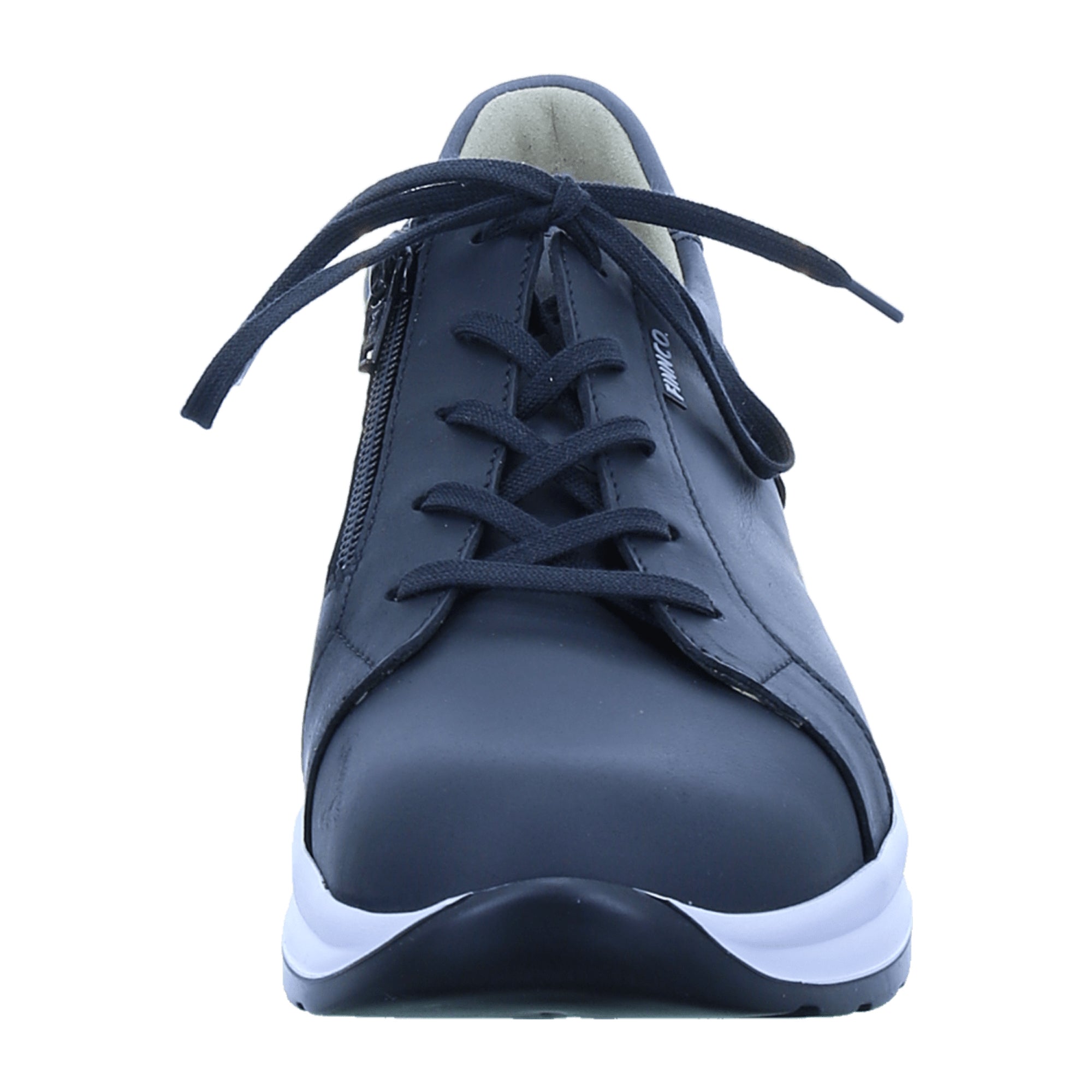 Finn Comfort Delaware Women's Comfort Lace-Up Shoes - Stylish Black Leather with Cork Footbed