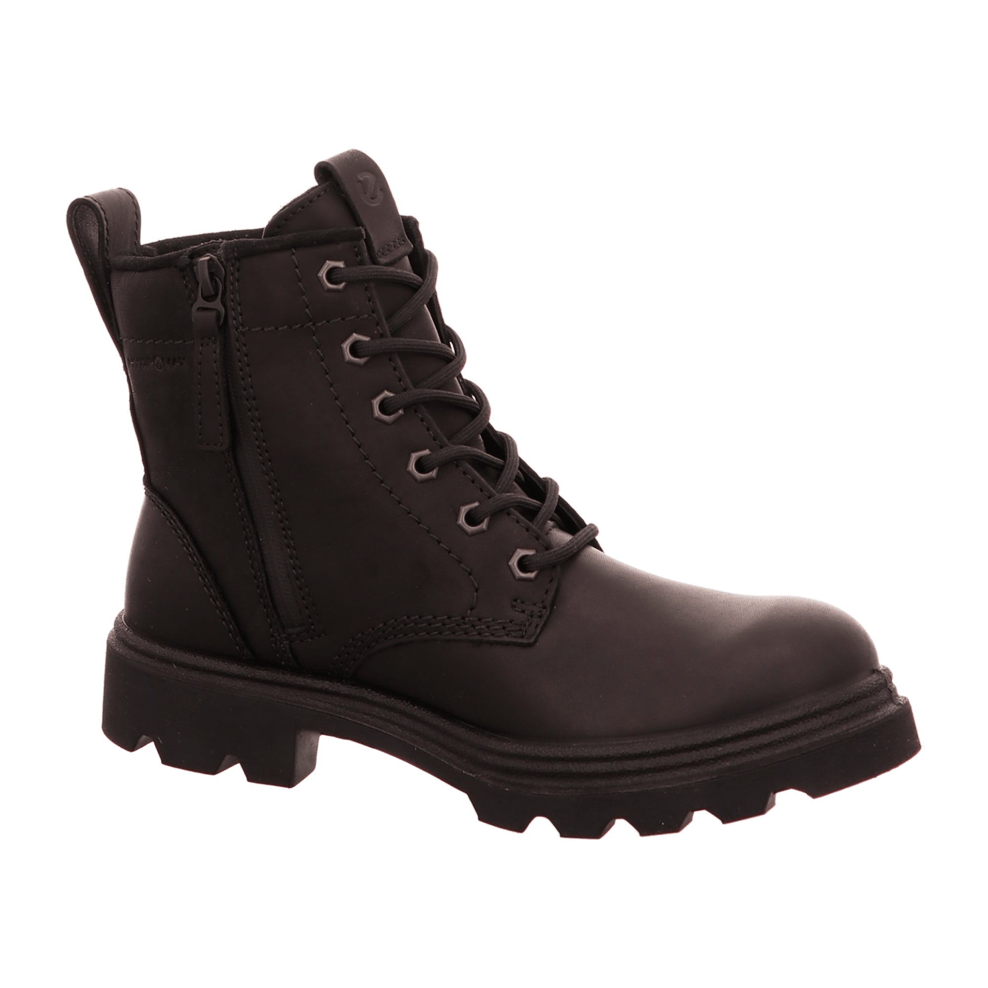 Ecco Women's Black Boots - Durable Lace-Up Ankle Boots with Sporty Outsole - Bartel-Shop