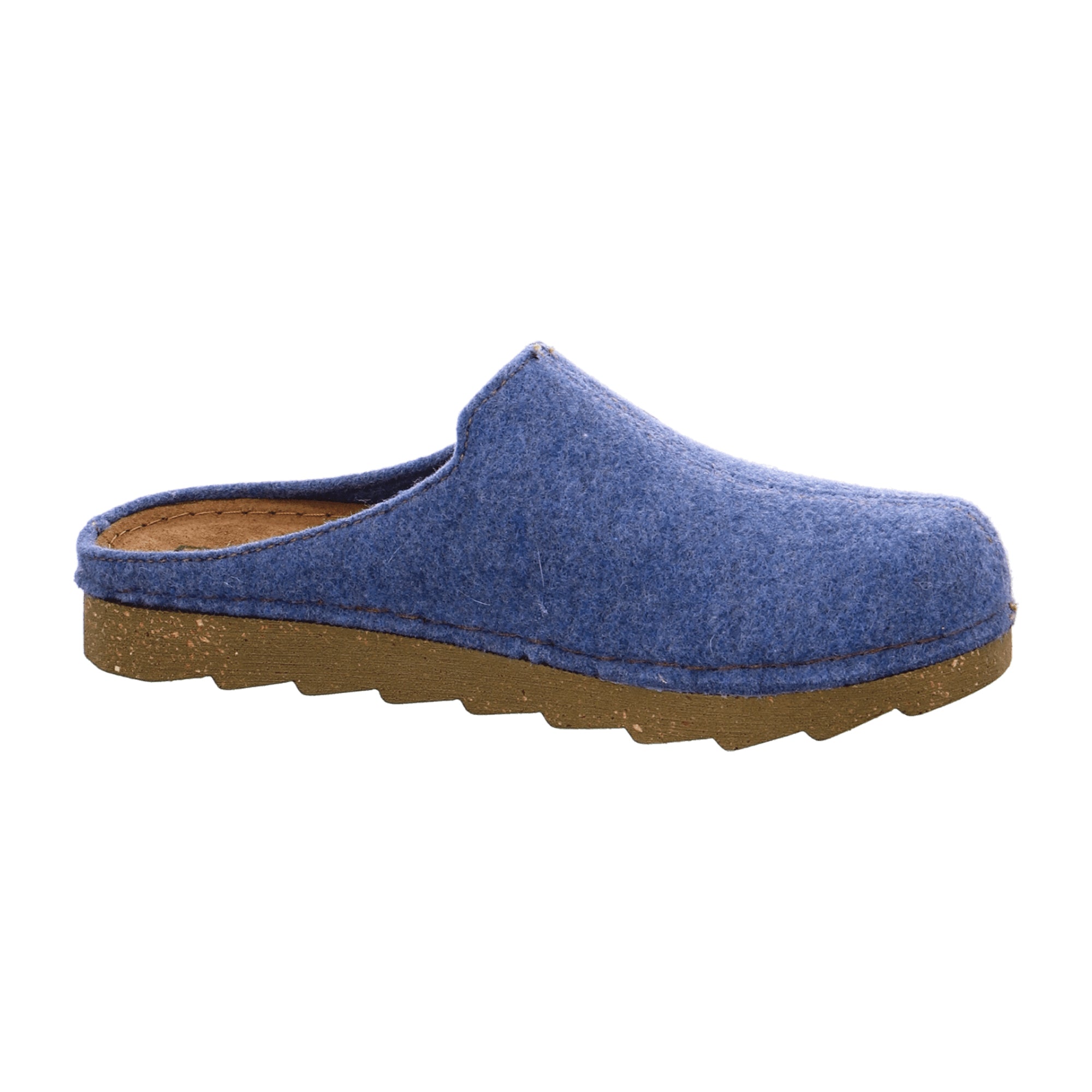 Rohde Foggia H Blue Men's Slippers Felt Upper Textile Lining Winter Shoes