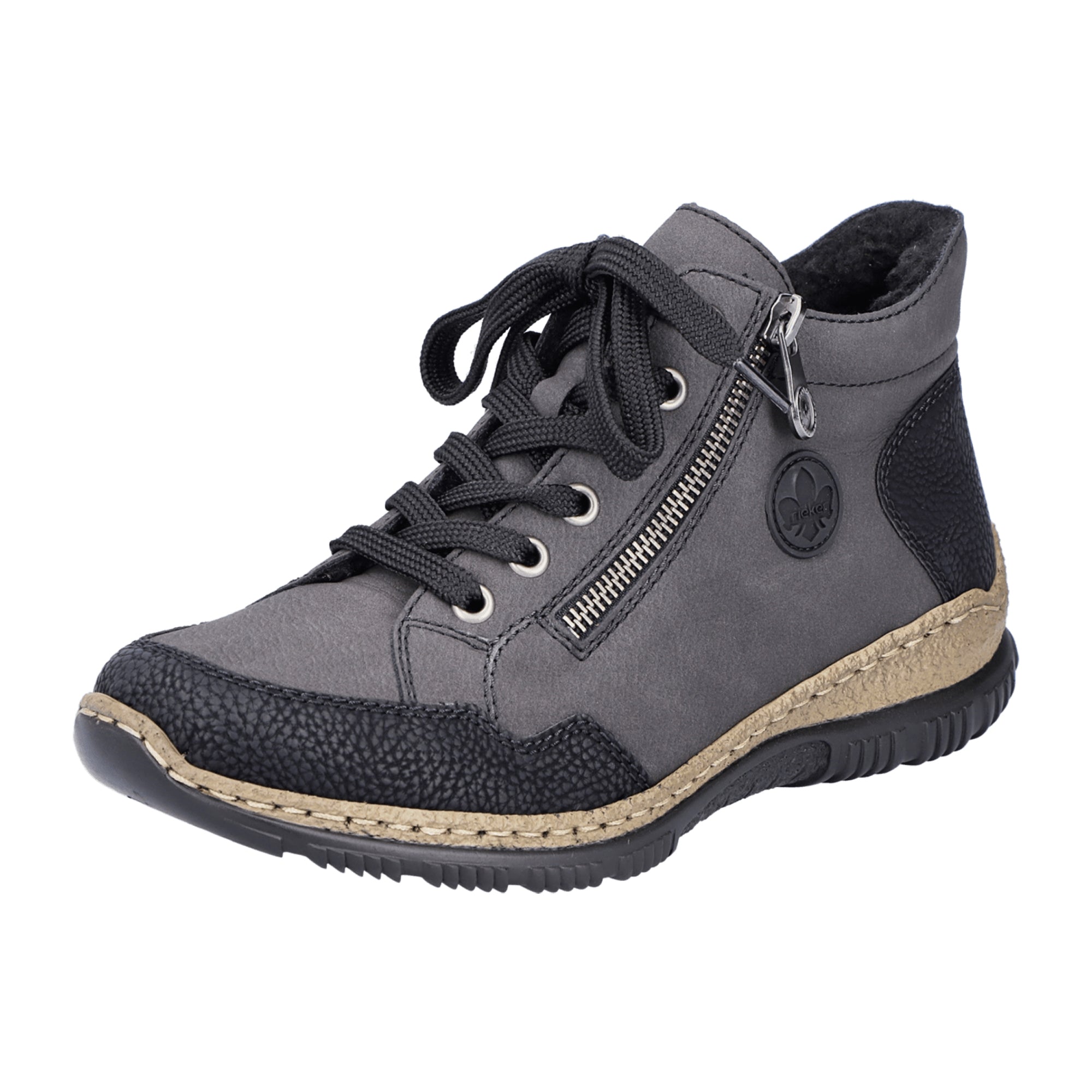 Rieker Women's Comfort Ankle Boots Gray Stylish and Practical with Soft Lining