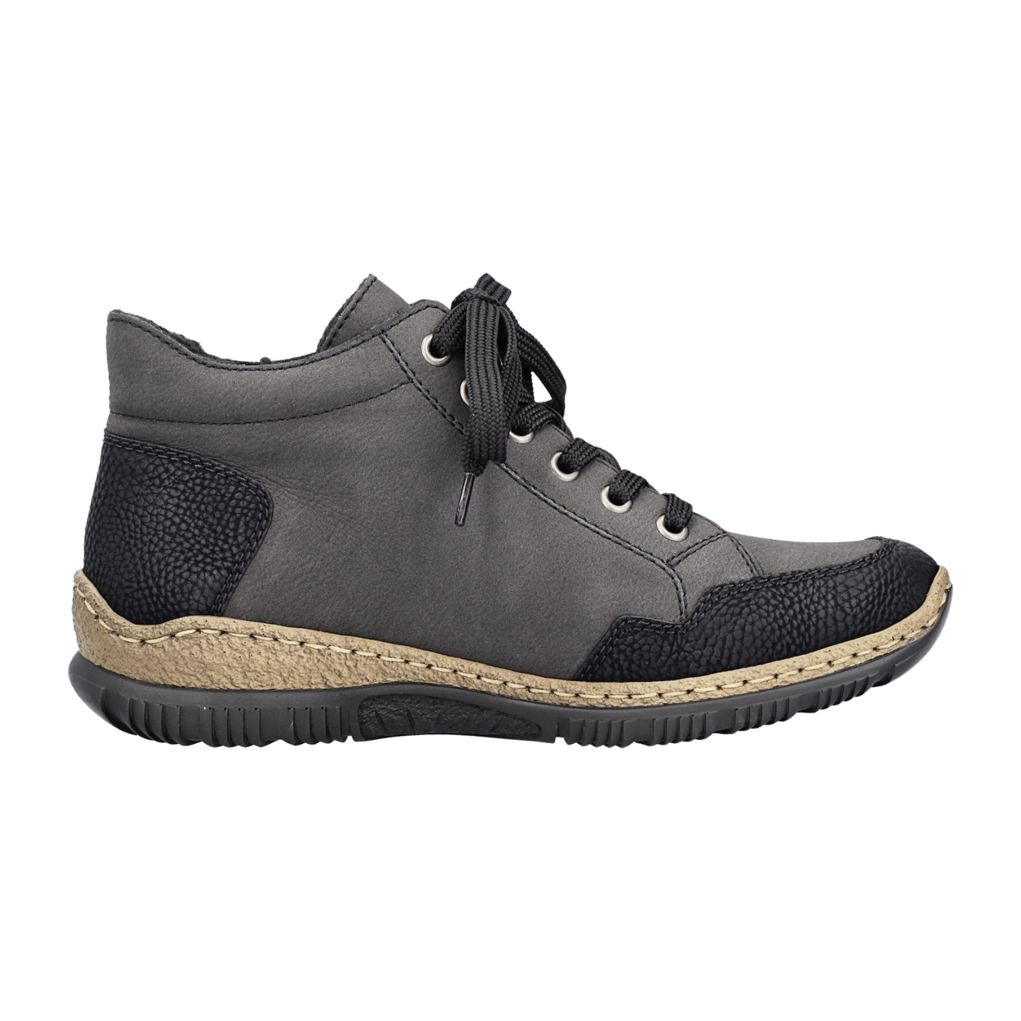 Rieker Women's Comfort Ankle Boots Gray Stylish and Practical with Soft Lining