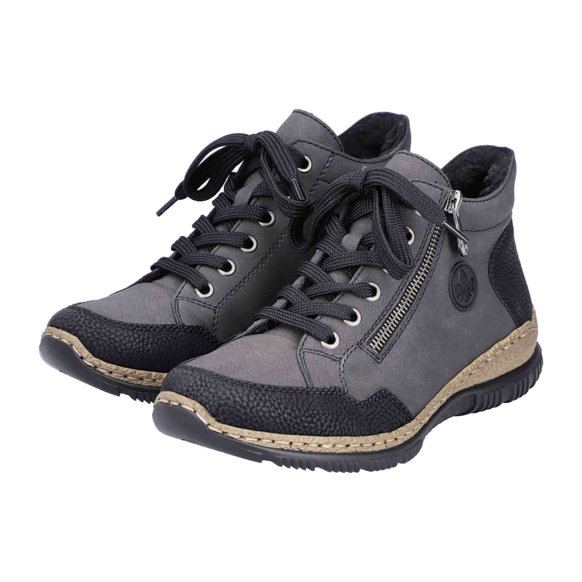 Rieker Women's Comfort Ankle Boots Gray Stylish and Practical with Soft Lining