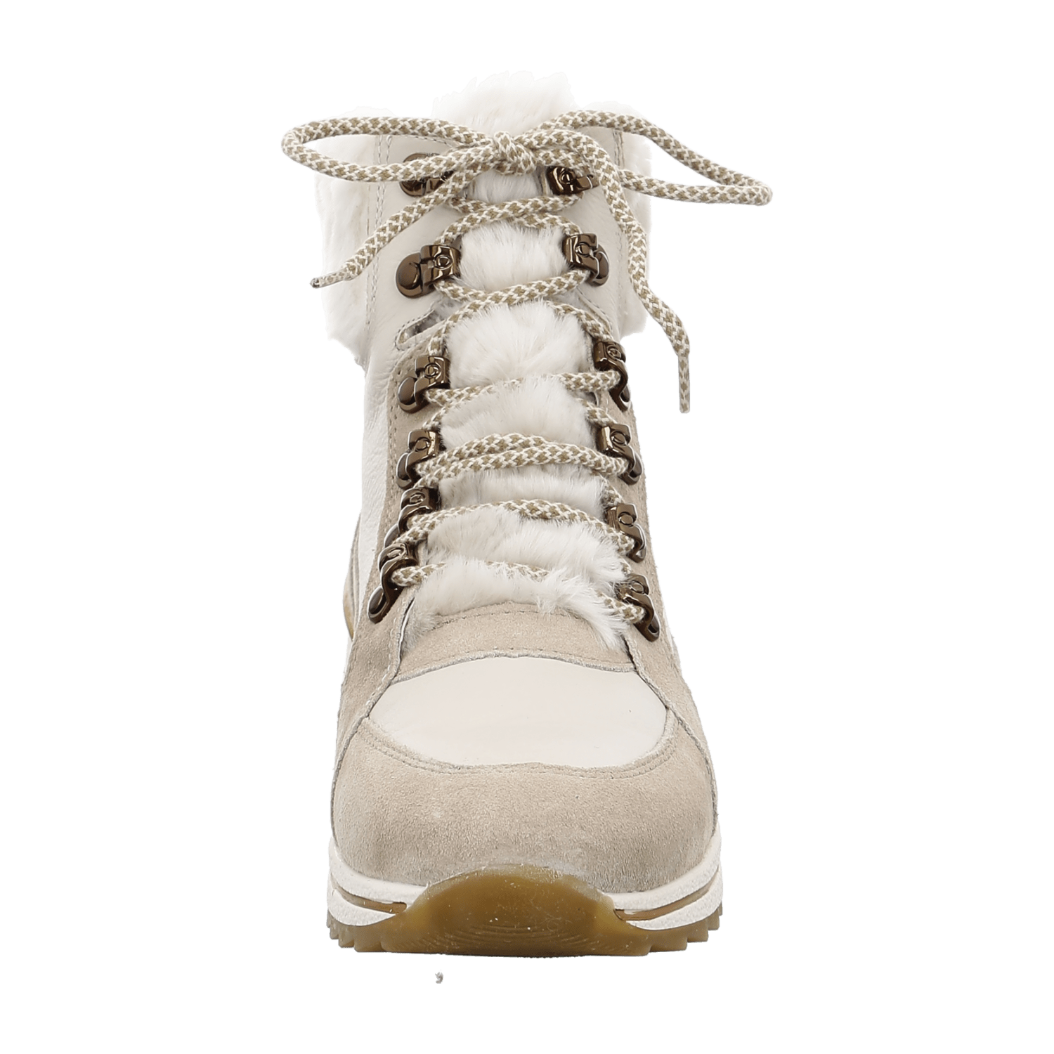 ARA Women's Osaka Winter Boots in Beige Suede with Lace-Up Design and Warm Lining - Bartel-Shop