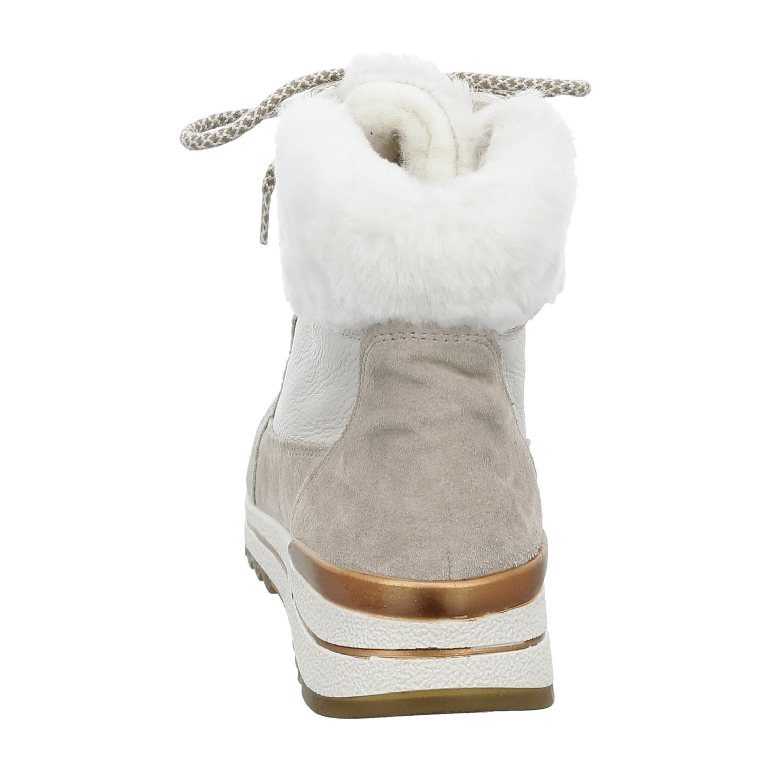 ARA Women's Osaka Winter Boots in Beige Suede with Lace-Up Design and Warm Lining - Bartel-Shop