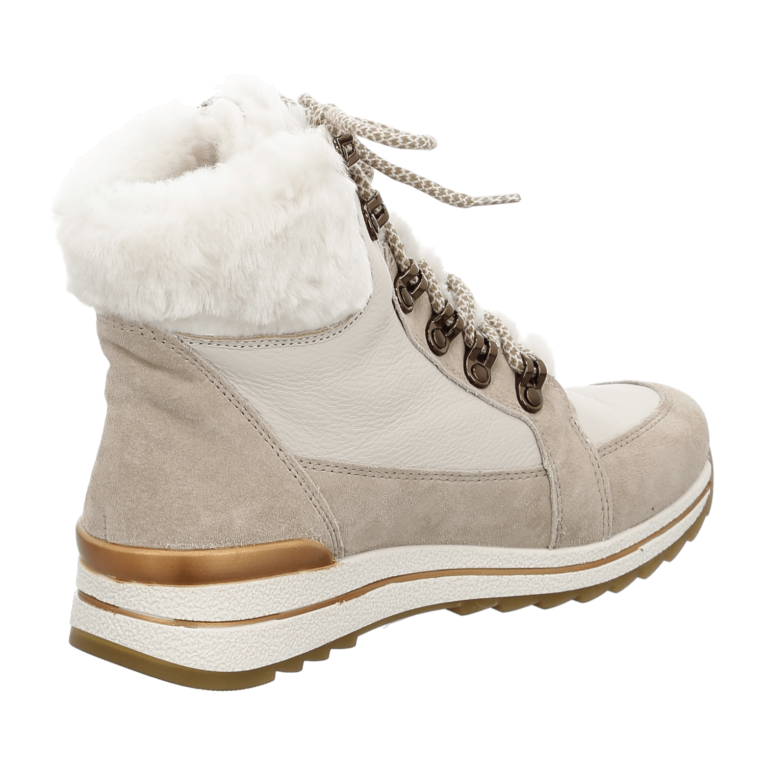 ARA Women's Osaka Winter Boots in Beige Suede with Lace-Up Design and Warm Lining - Bartel-Shop