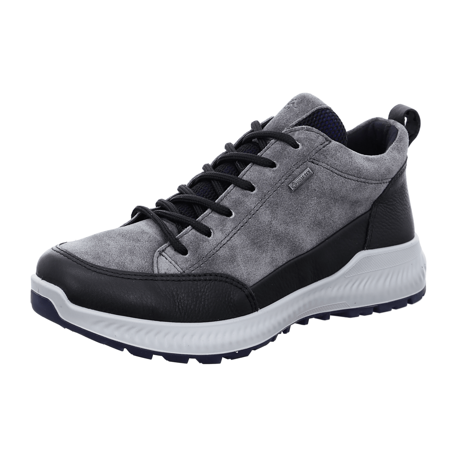 ARA HIKER Women's Sneakers in Grey Velour Leather with Lace-Up Closure and TPU Sole