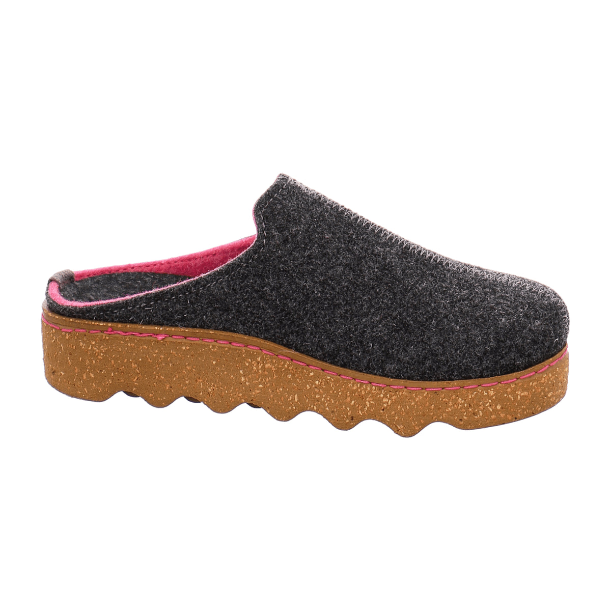 Rohde Women's Gray Slippers, Textile Upper, Flat Heel, Slip-On, Fall/Winter