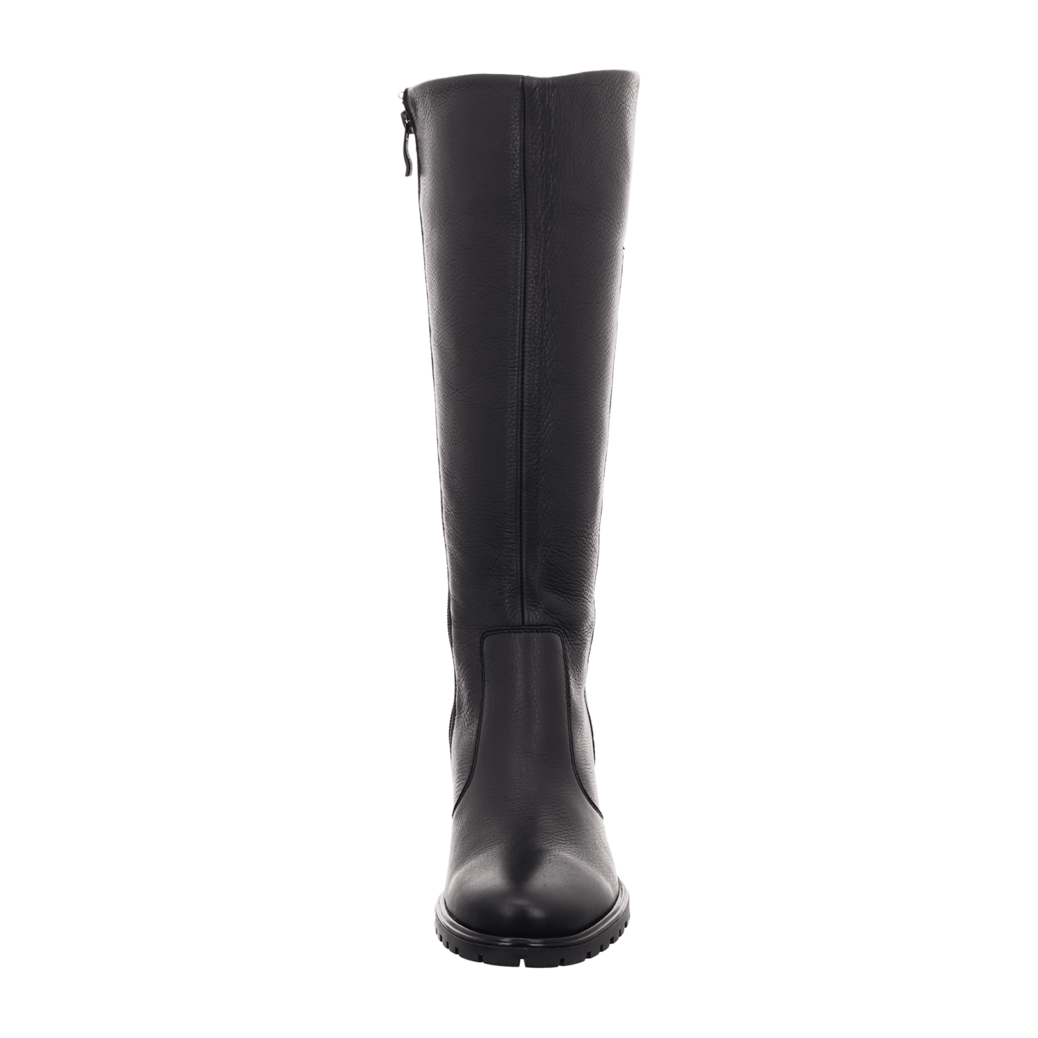 ARA Ronda-St Women's Boots in Black Smooth Leather with Zipper and Winter Lining