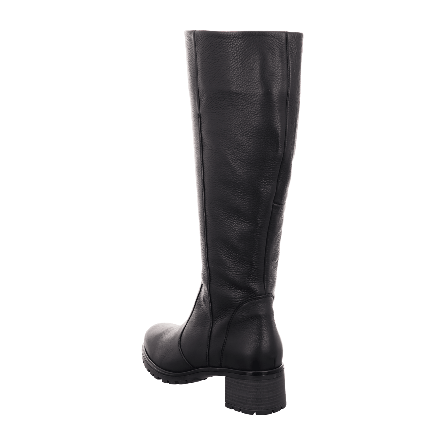 ARA Ronda-St Women's Boots in Black Smooth Leather with Zipper and Winter Lining