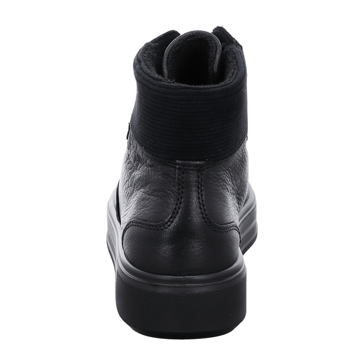 ARA COURTYARD Women's Leather Sneakers with Lace-Up Closure and Round Toe in Black - Bartel-Shop