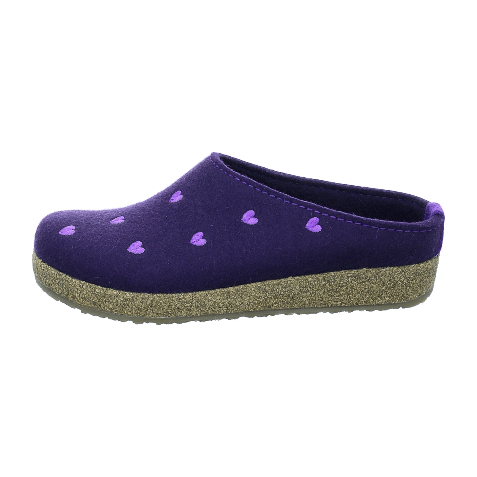Haflinger Women's Cuircini Slippers, Purple - Stylish & Comfortable
