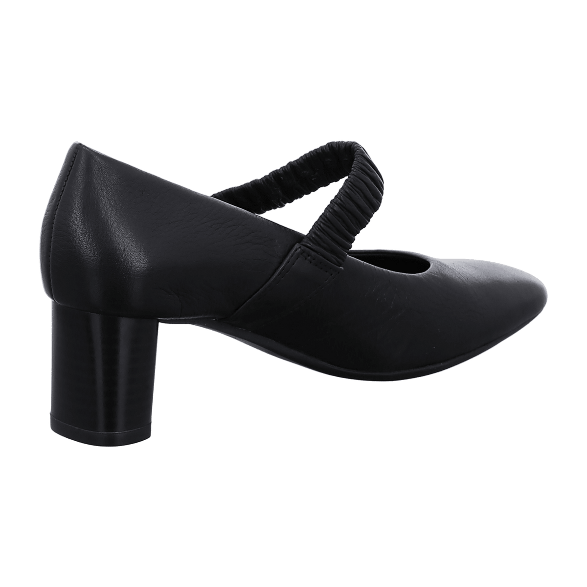 ARA London Night Pumps for Women in Black Smooth Leather - Slip-On Court Shoes