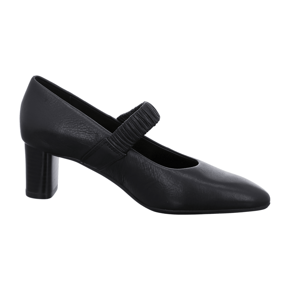 ARA London Night Pumps for Women in Black Smooth Leather - Slip-On Court Shoes
