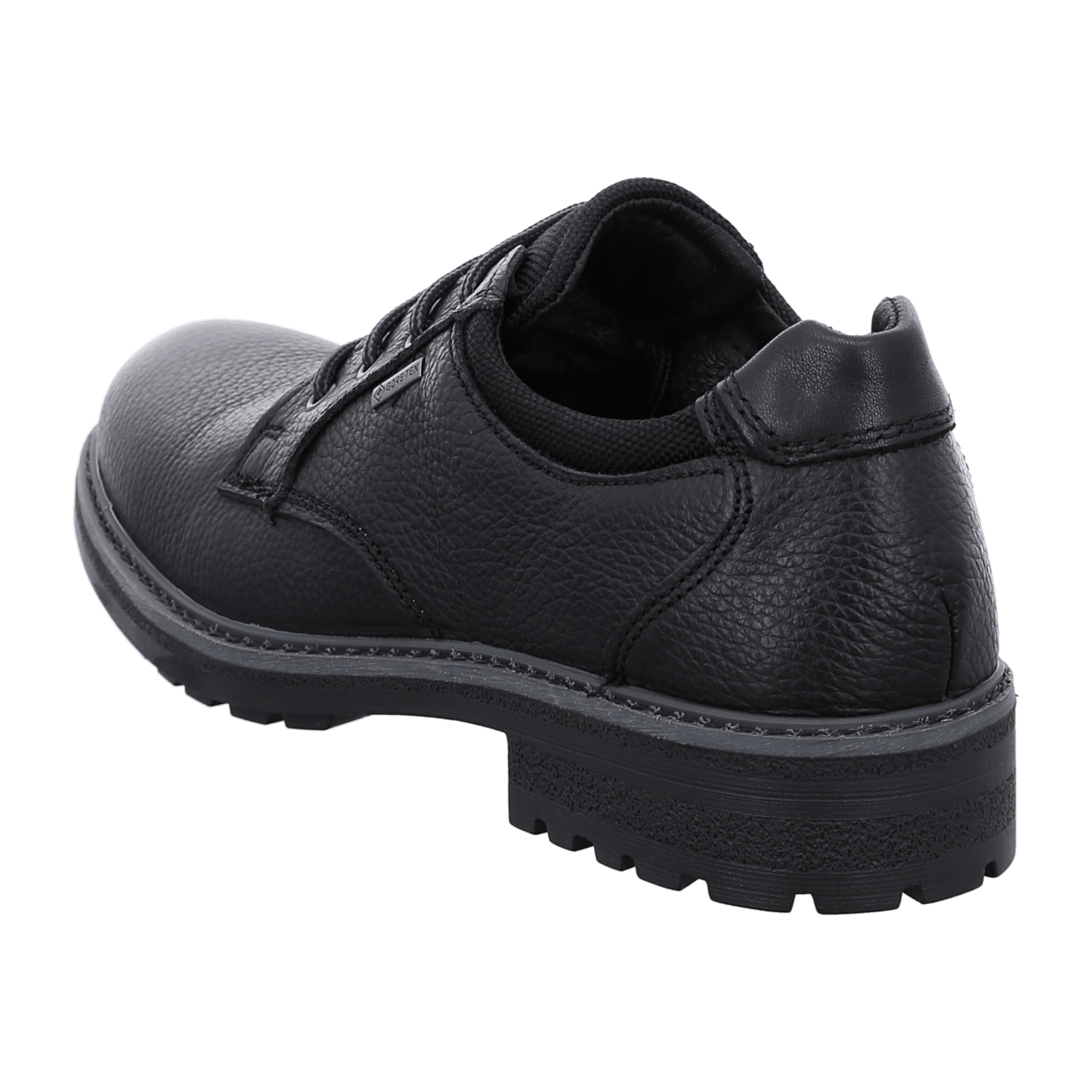 ARA FREDERIK Men's Derby Lace-Up Shoes in Smooth Leather, Black with Wool Lining and Polyurethane Sole