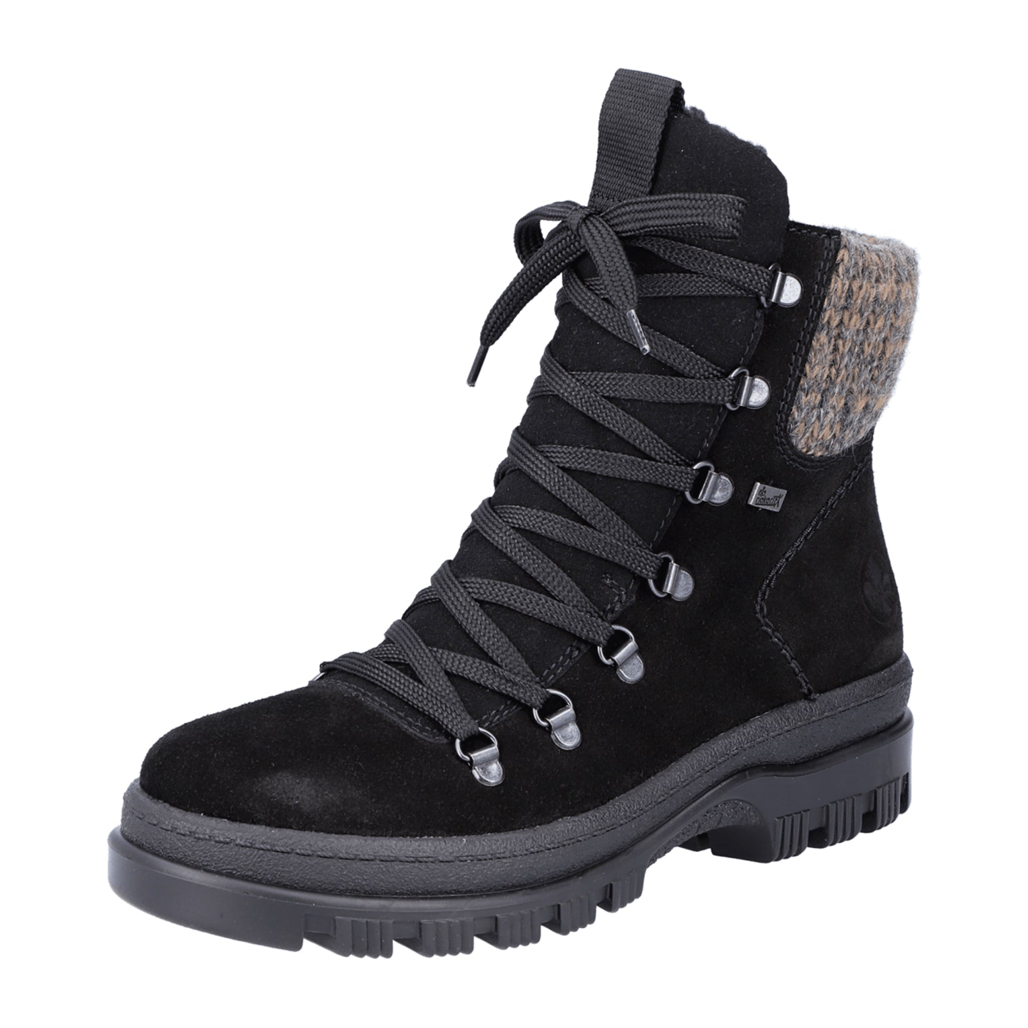 Rieker X8200 Black Women's Shoes for Fall Winter Narrow to Normal Width