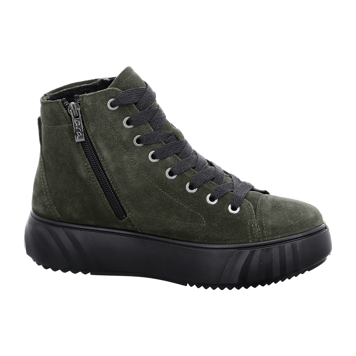 ARA Monaco-St Women's Shoes in green with leather lining and warm lining, round toe shape - Bartel-Shop