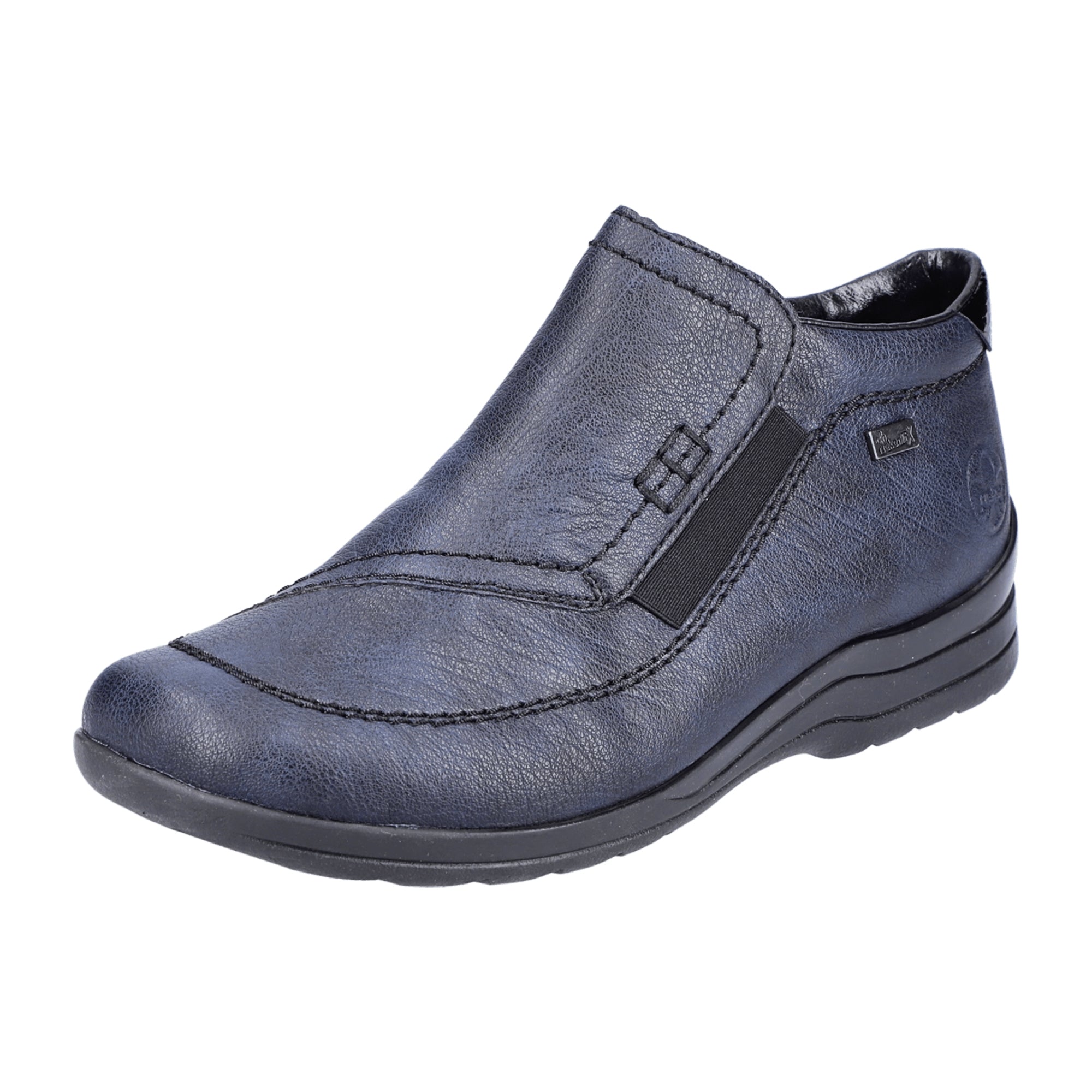 Rieker Women's Blue Tex Boots, Removable Insole, Warm Lined, Zip Closure