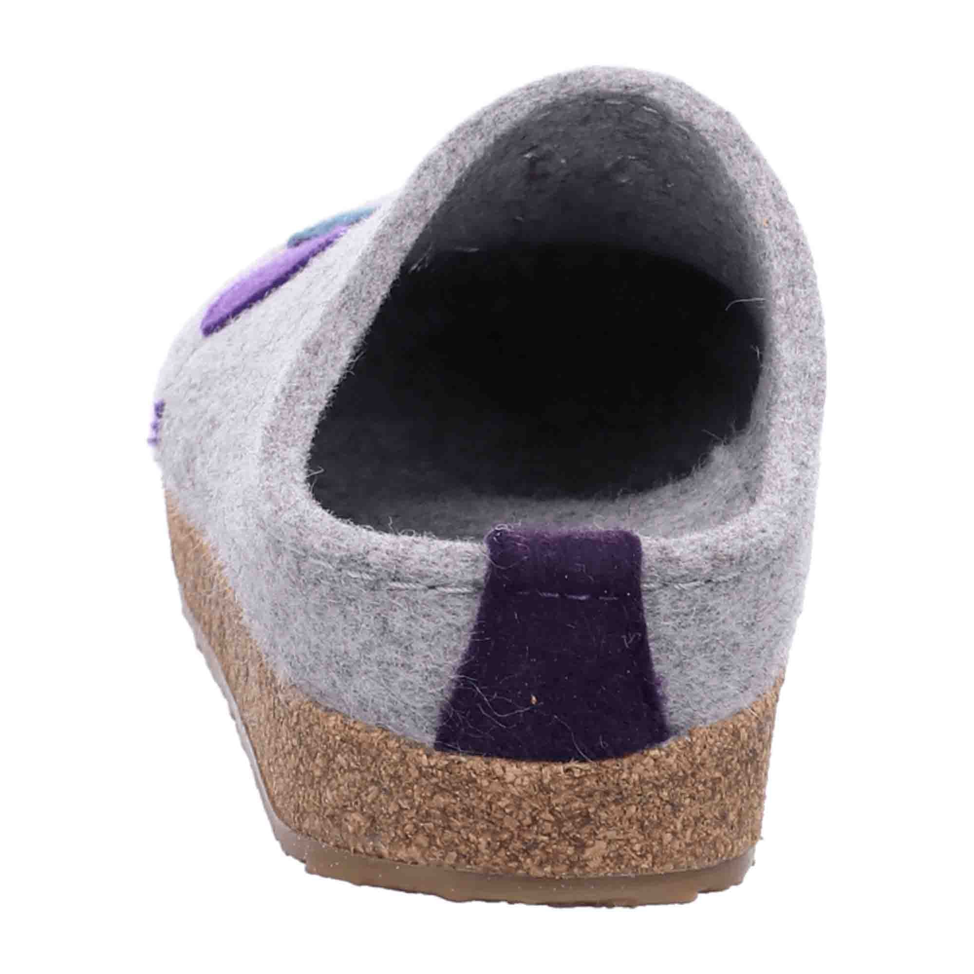 Haflinger Grizzly Faible Wool Slippers for Women | Stone Grey Melange | Comfort & Style