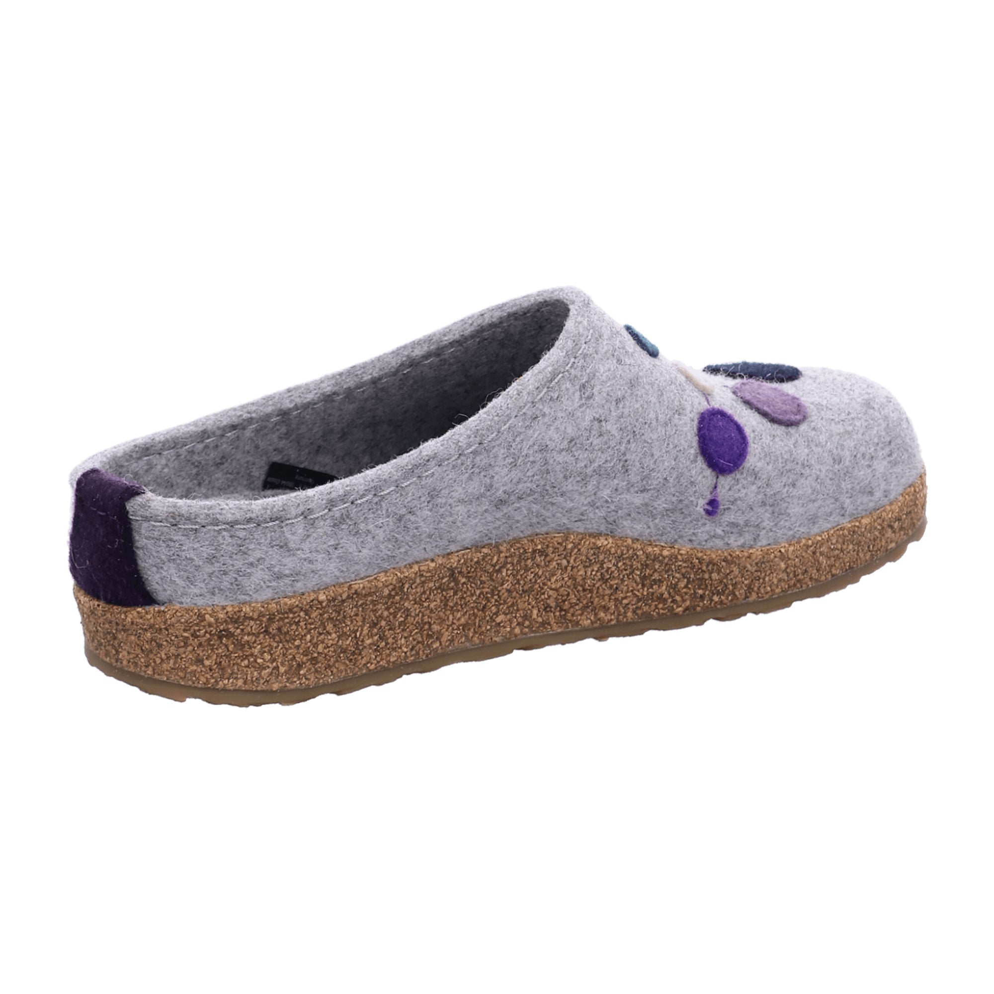 Haflinger Grizzly Faible Wool Slippers for Women | Stone Grey Melange | Comfort & Style