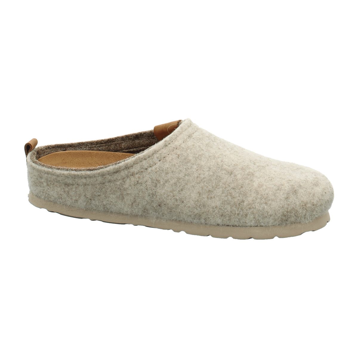 Rohde Napoli Beige Women's Slip-On Shoes, Round Toe, Textile Upper