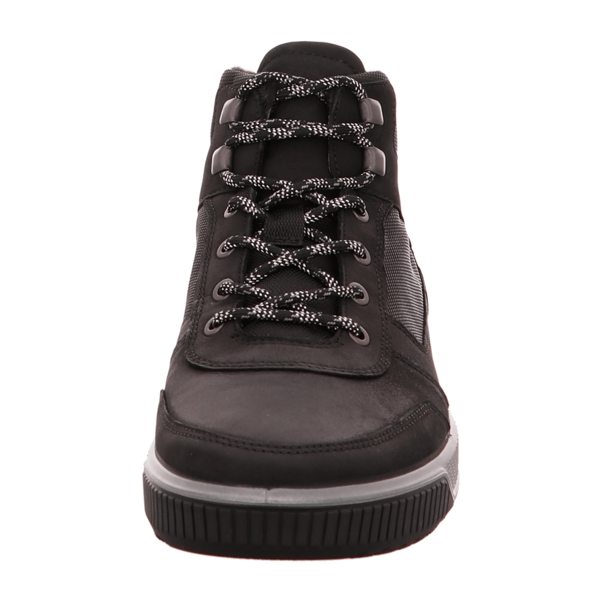 Ecco Men's Black Leather Shoes - Durable & Stylish Footwear