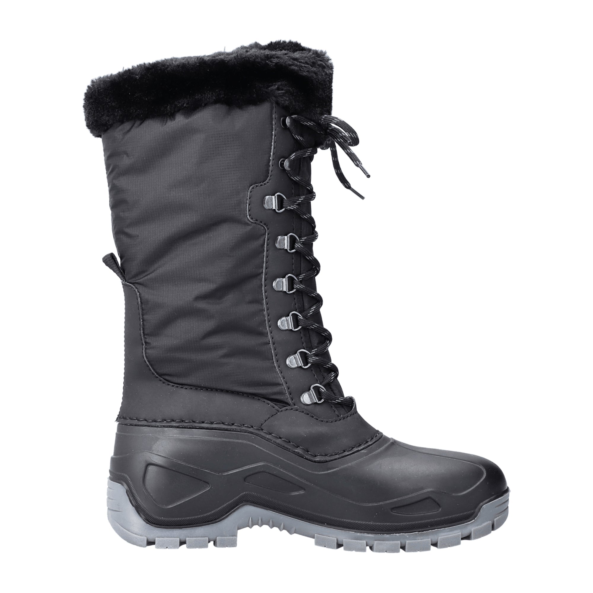 Rieker P944200 Women's Black Lace-Up Winter Boots with Removable Insole