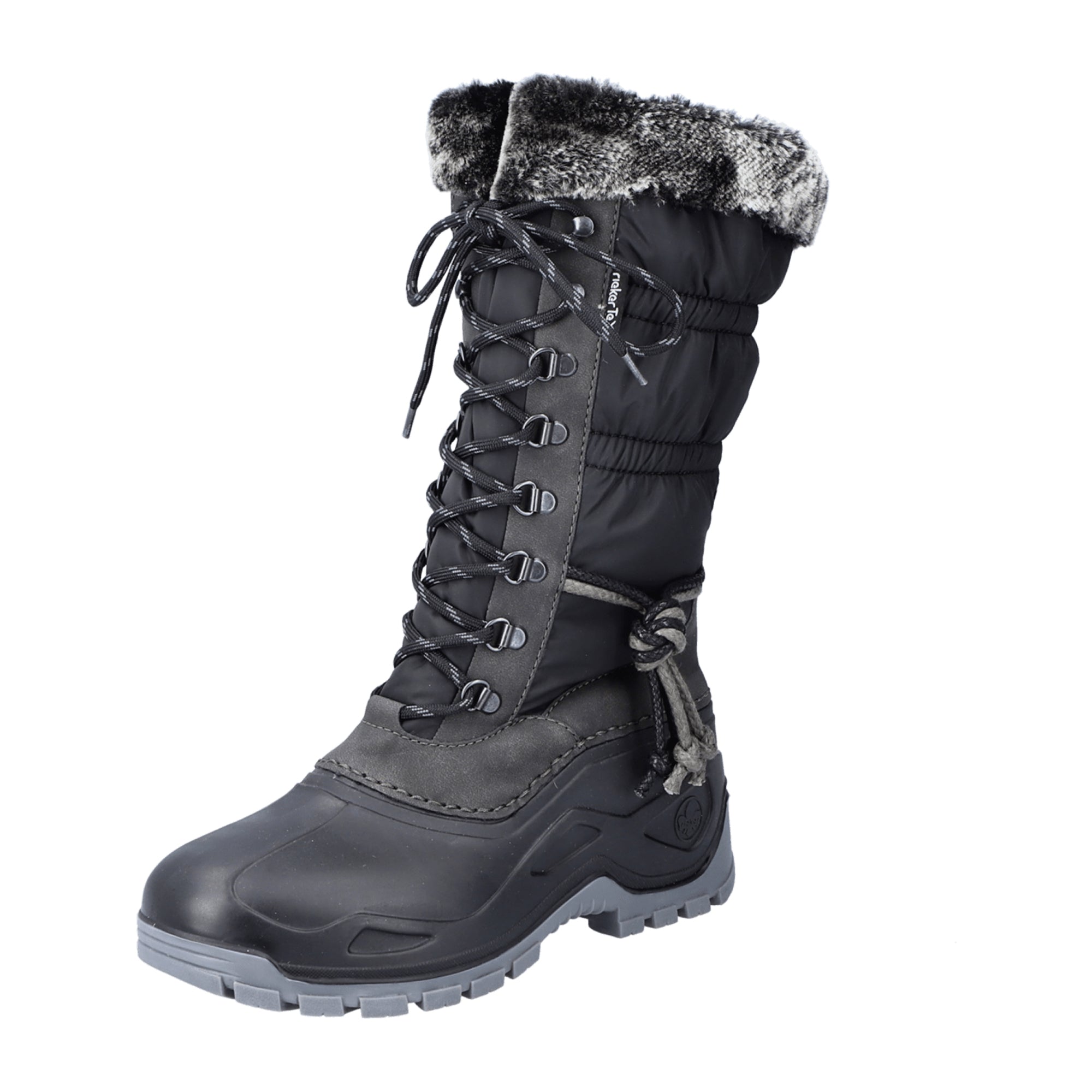 Rieker HWK Women's Black Boots Stylish Comfortable Footwear for Women