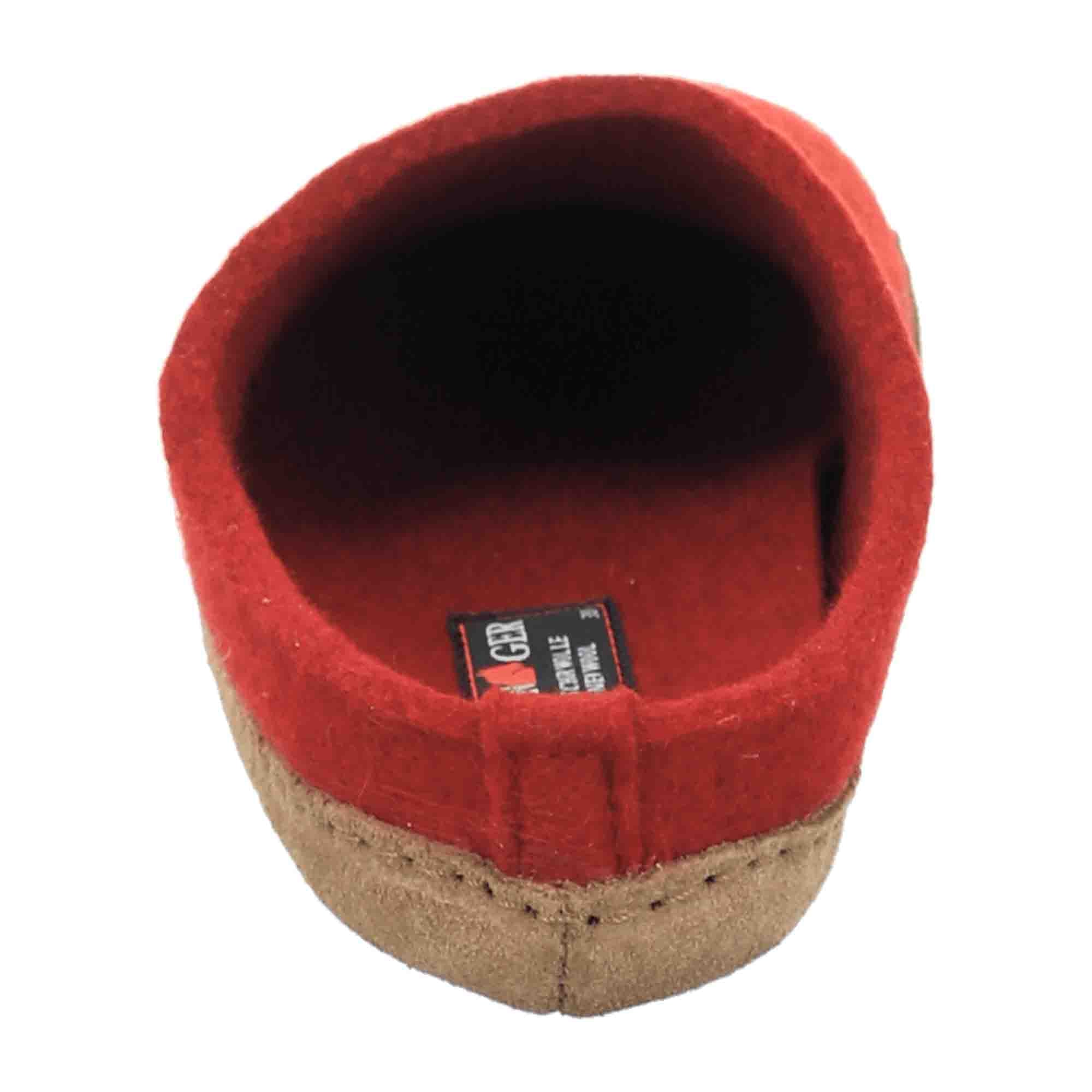 Haflinger Emil's Women's Slippers in Red - Stylish & Comfortable