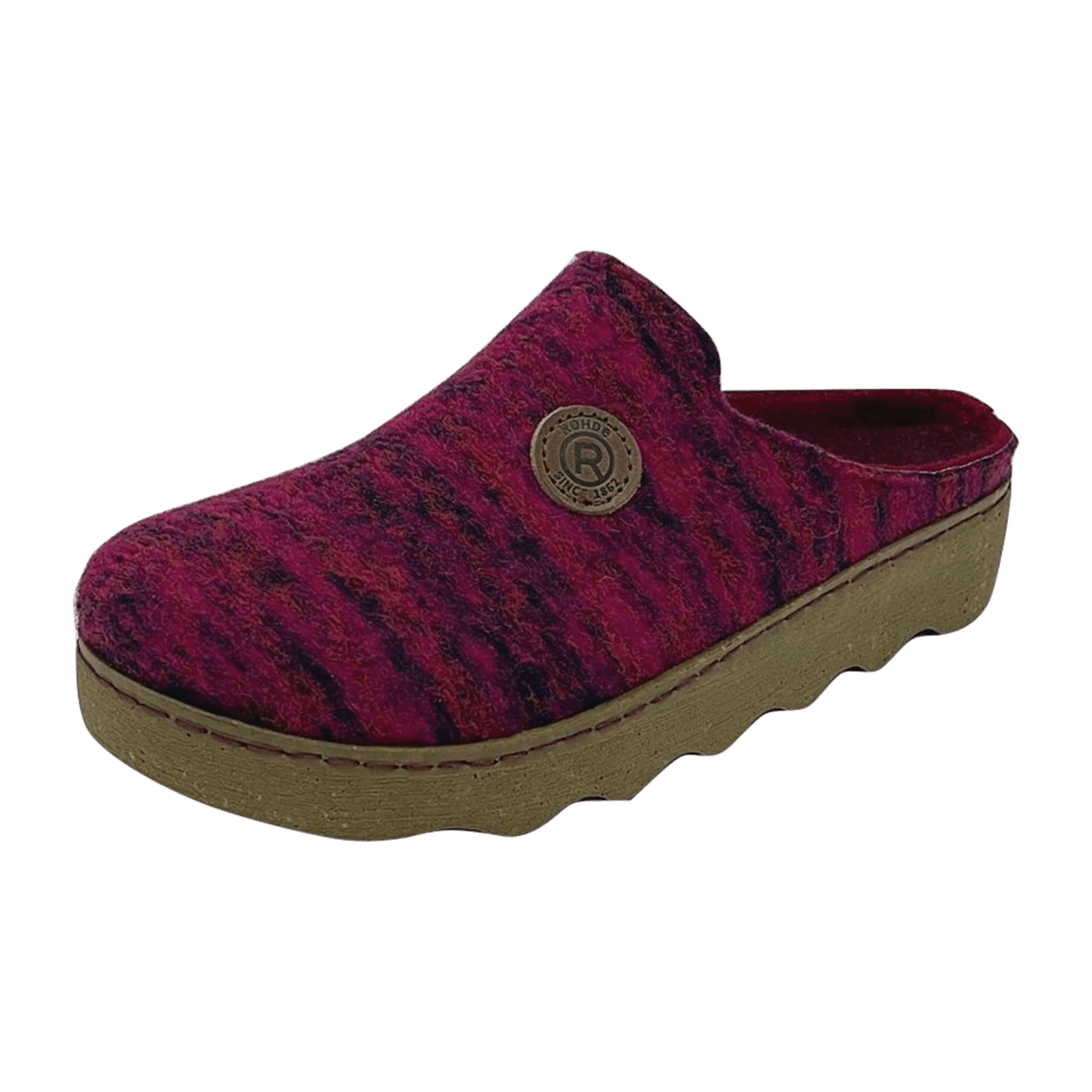Rohde Foggia D Red Women's Slip-On Shoes with Removable Insole