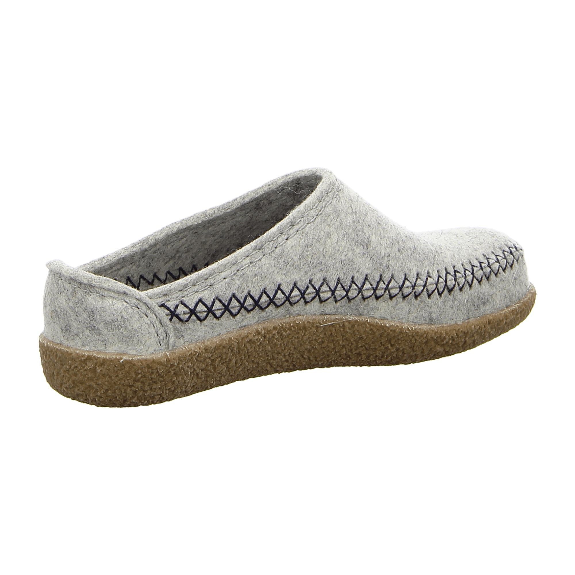 Haflinger Blizzard Credo Men's Slippers, Stylish Gray Wool