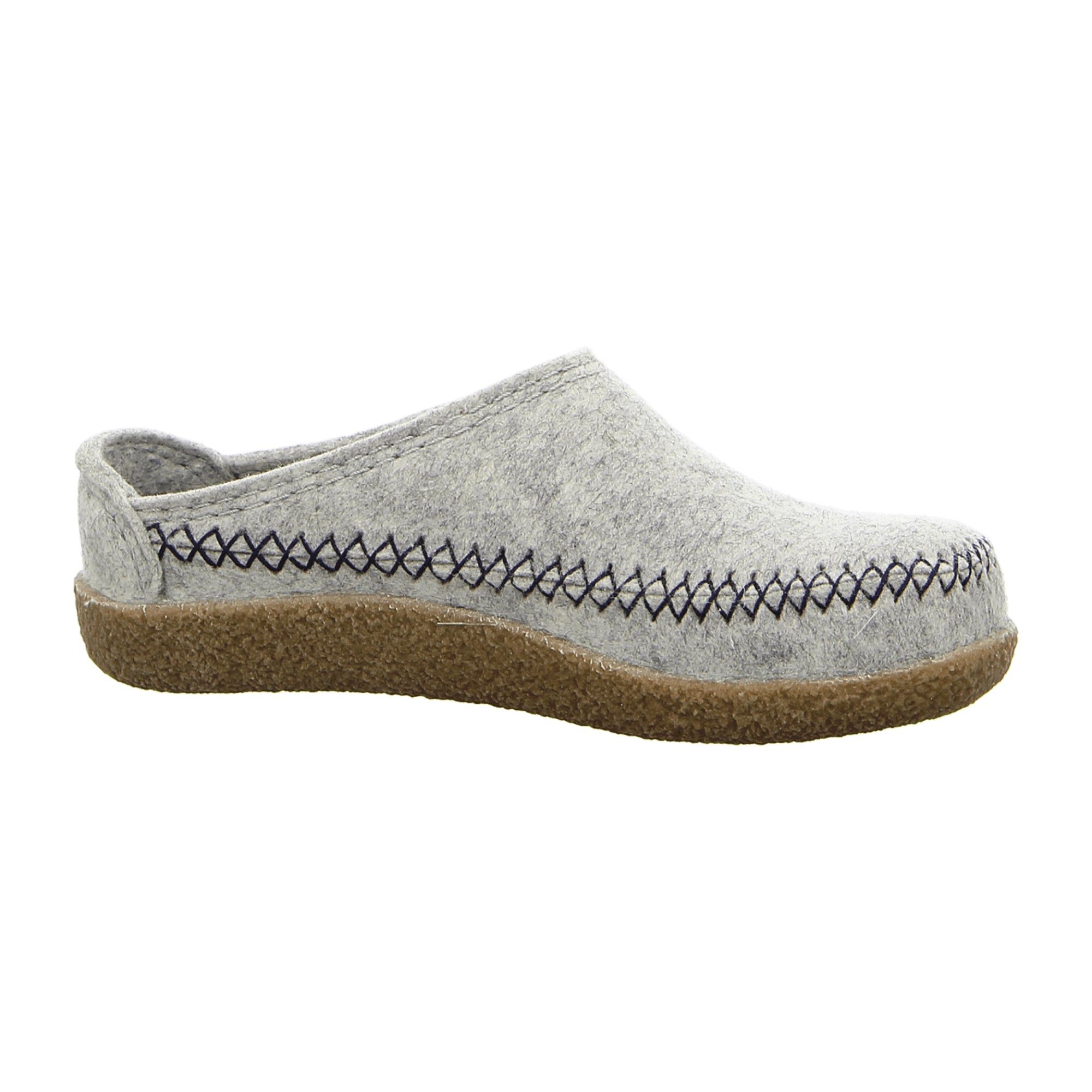 Haflinger Blizzard Credo Men's Slippers, Stylish Gray Wool