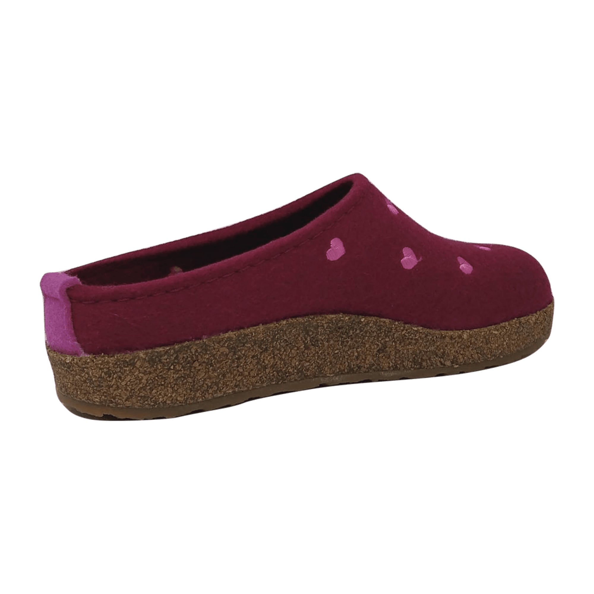 Haflinger Grizzly Cuoricino Women's Clogs, Red - Comfortable & Stylish