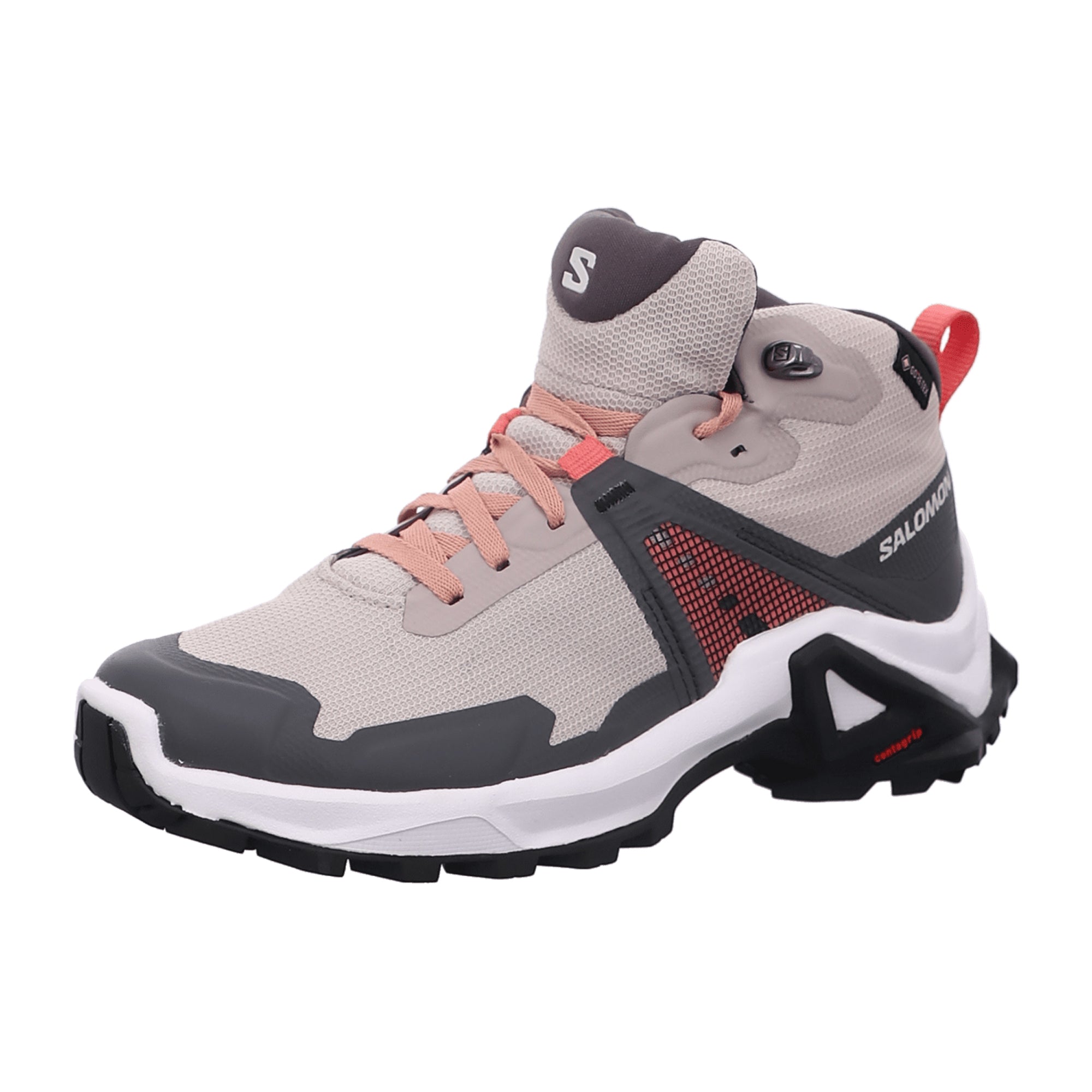 Salomon shoes X RAISE MID GTX J Ashes Of R for children, pink