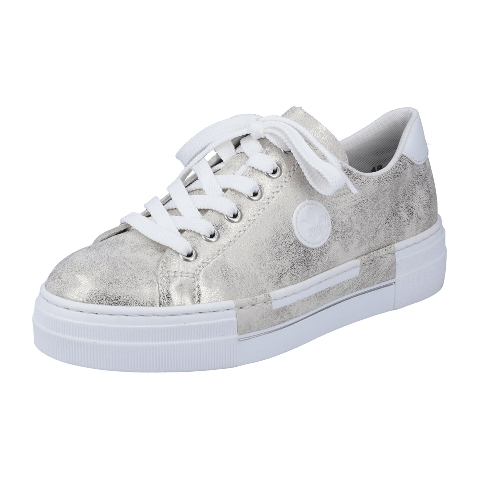 Rieker Beige Women's Casual Sneakers Comfortable Lightweight Shock Absorbing