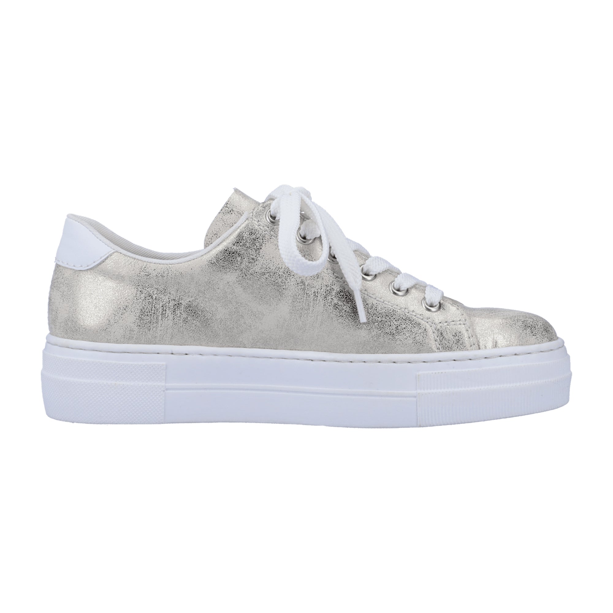 Rieker Beige Women's Casual Sneakers Comfortable Lightweight Shock Absorbing