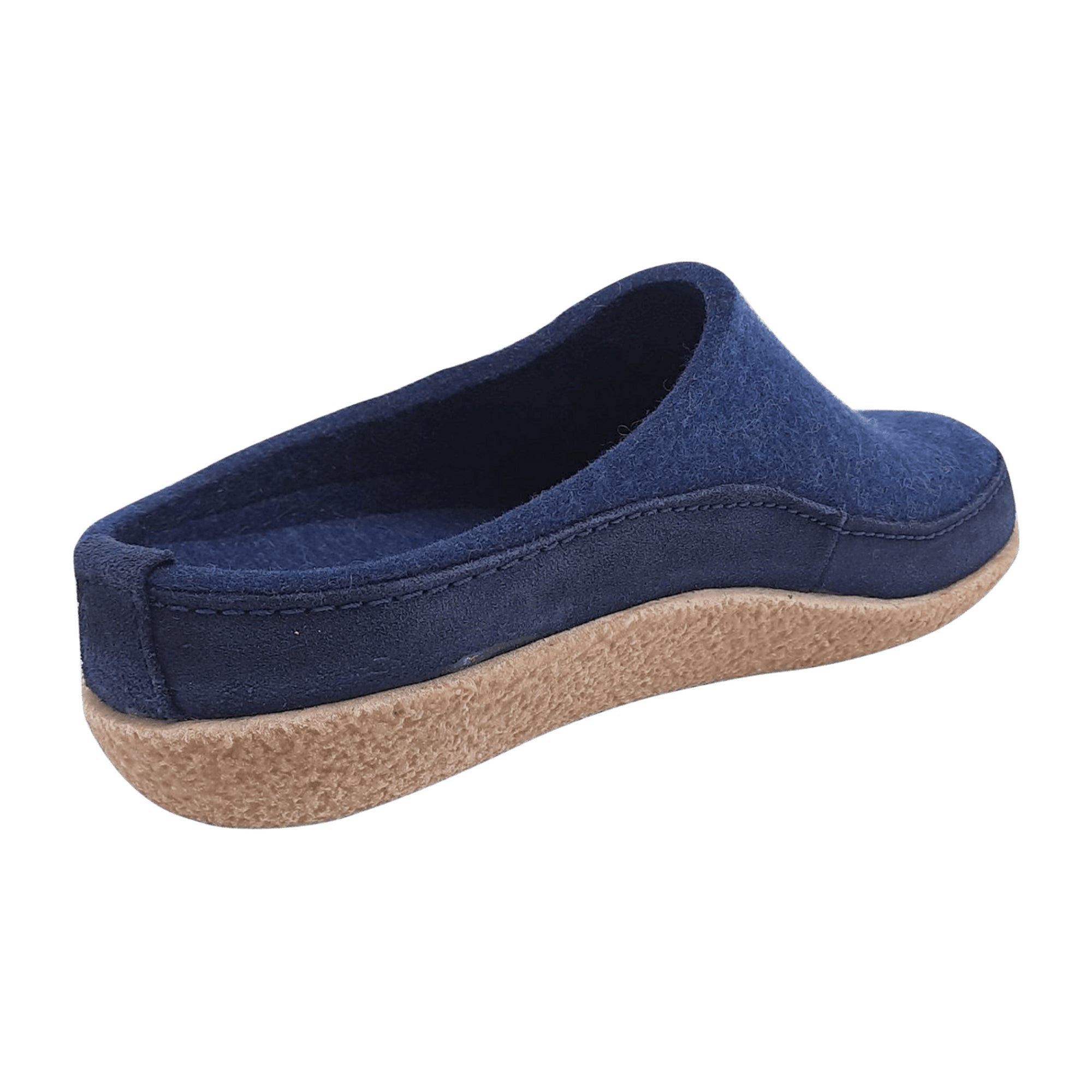 Haflinger Blizzard Skane Women's Blue Wool Slippers | Cozy & Stylish