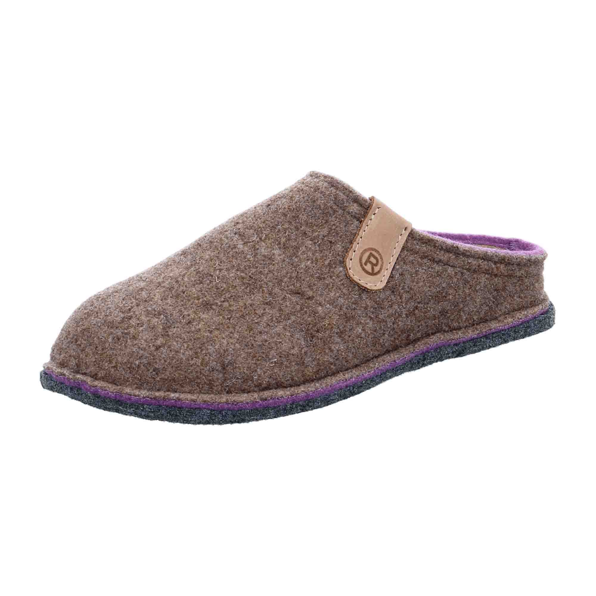 Rohde Lucca D Women's Brown Slip-On Flat Shoes for Fall Winter